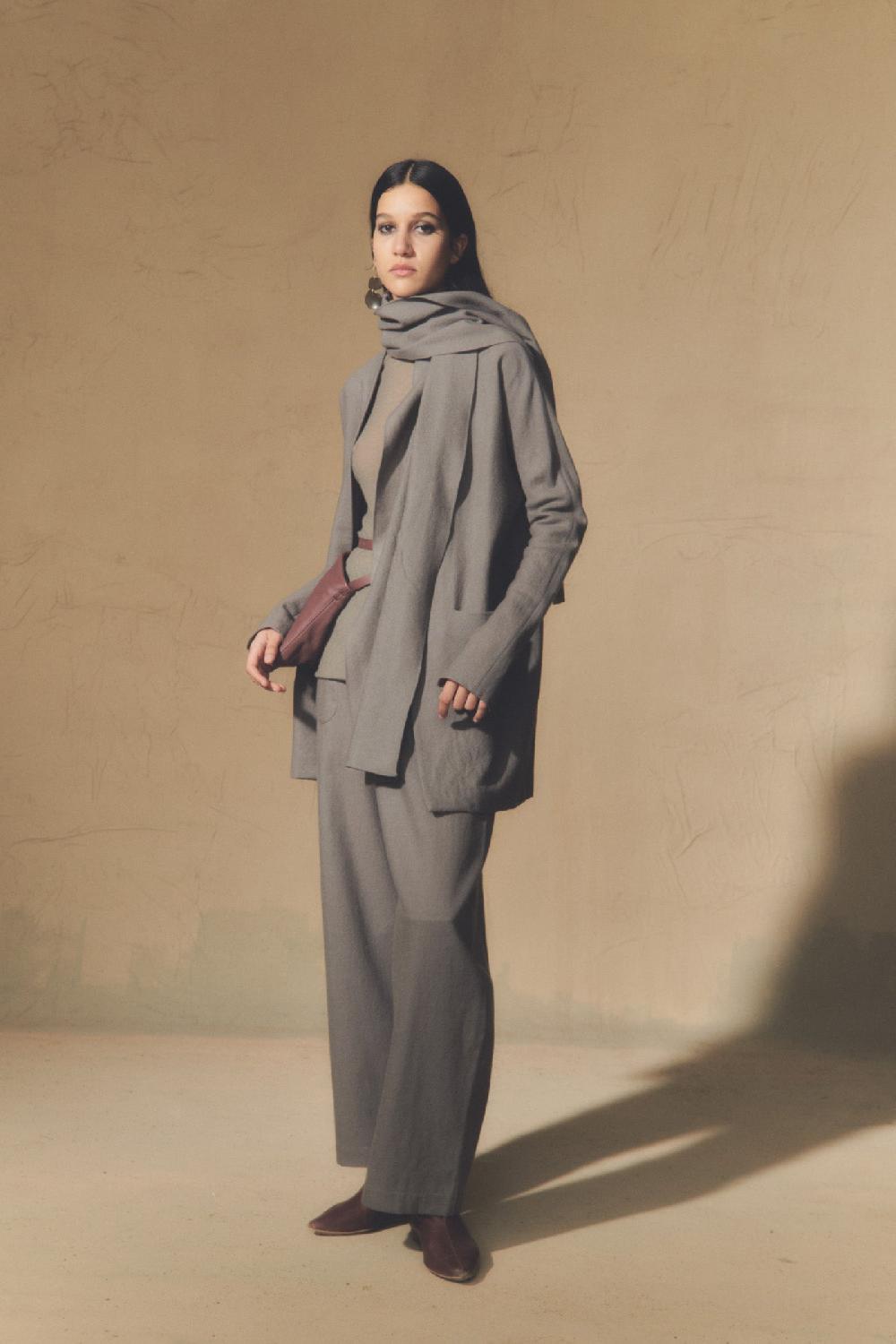 Cortana Patti Chaqueta En Lana Virgen Gris