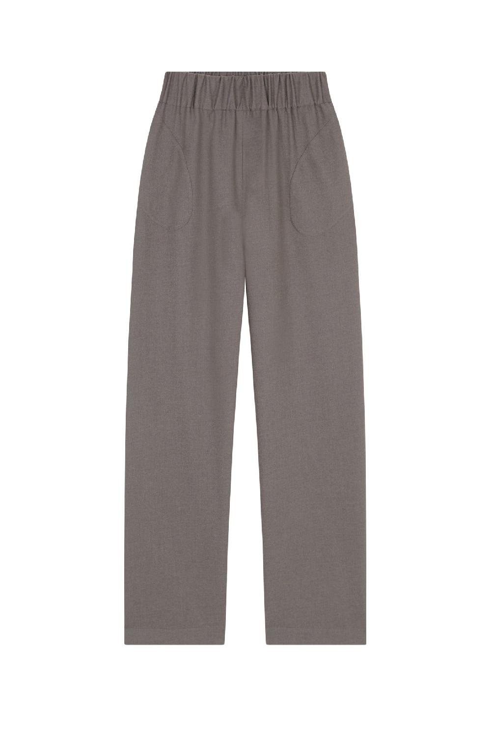 Cortana Patti pantalón en lana virgen gris