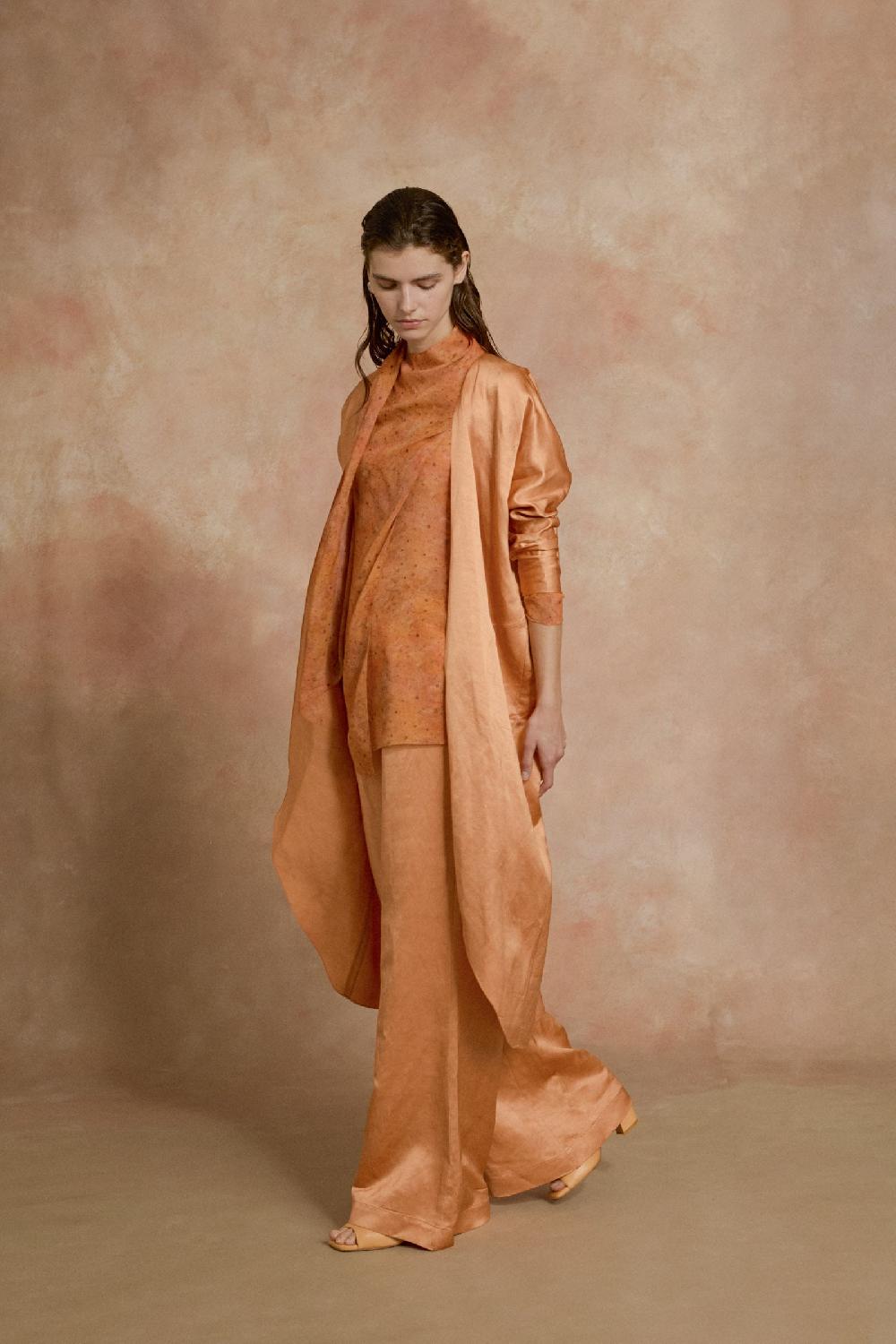 Cortana Paz Chaqueta Larga Mandarina