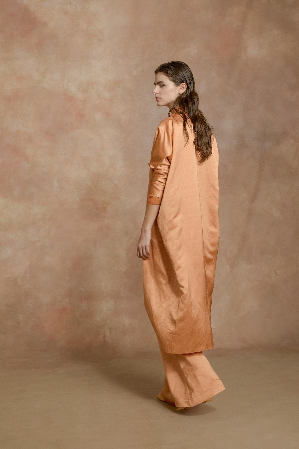 Cortana Paz Chaqueta Larga Mandarina