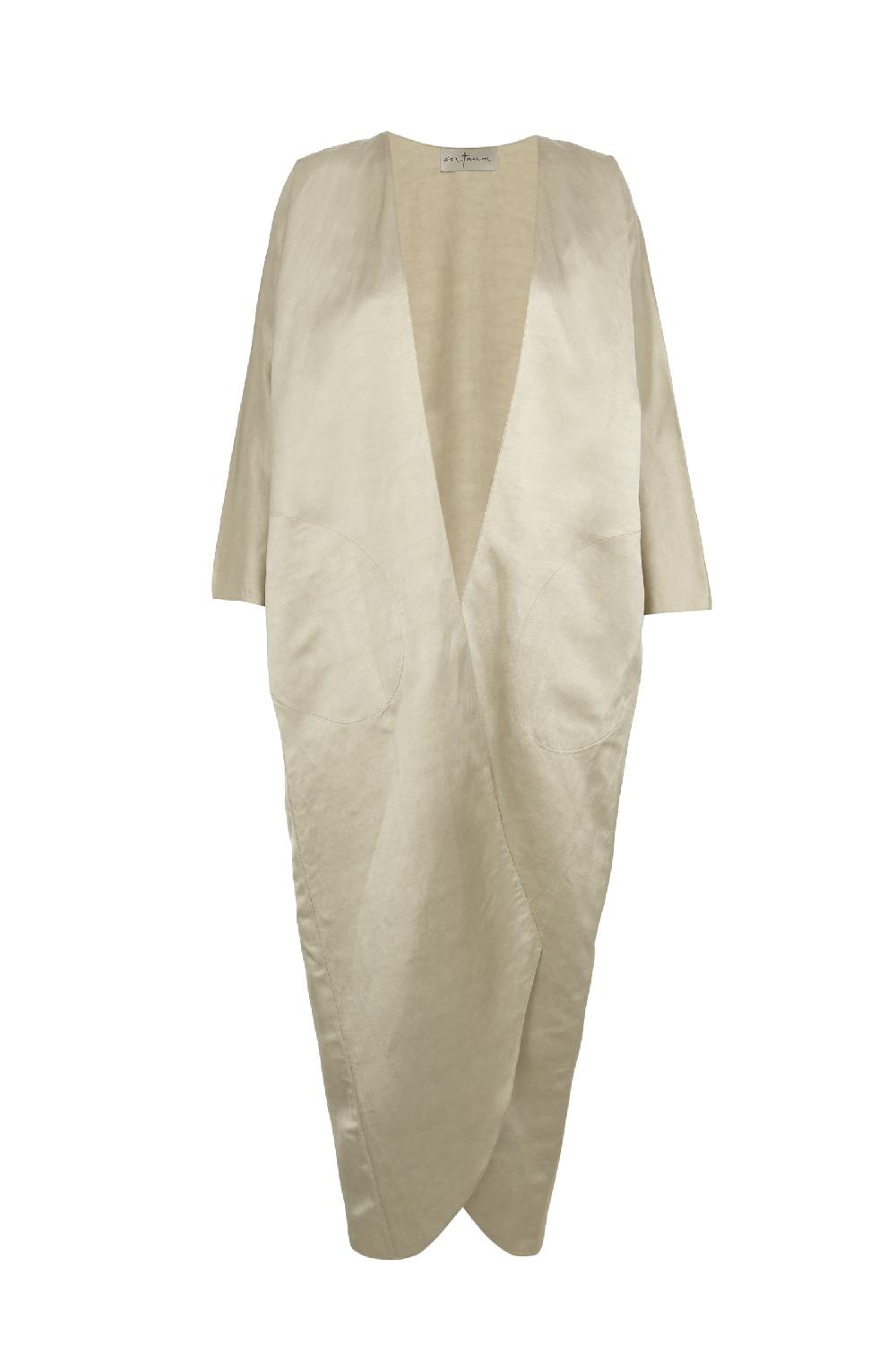 Cortana Paz chaqueta larga nacar