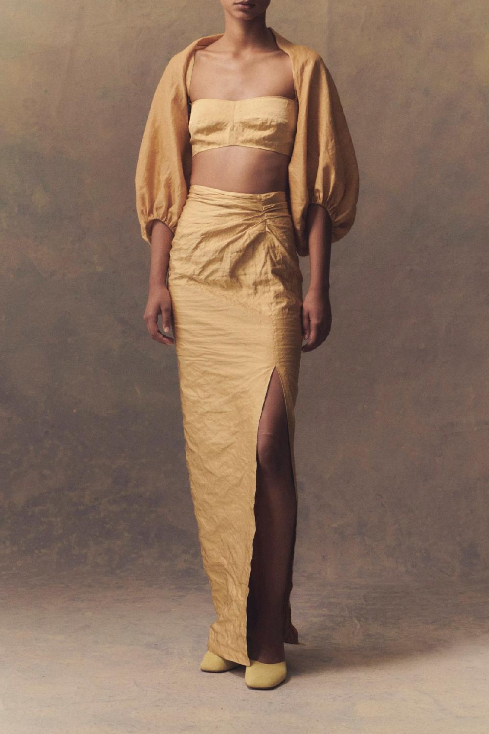 Cortana Peaches Falda Larga Melocotón