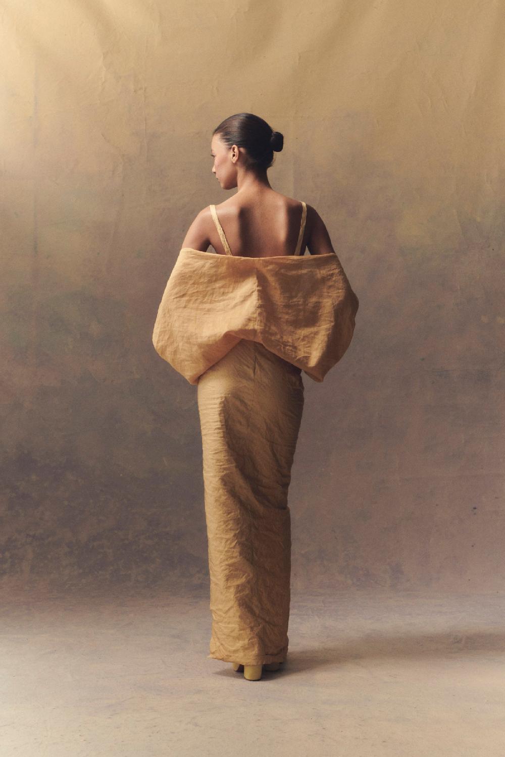 Cortana Peaches Falda Larga Melocotón