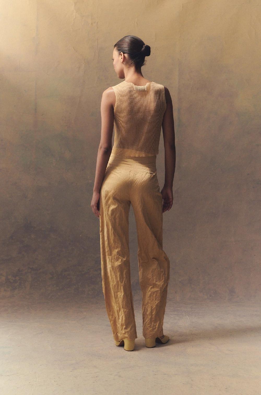 Cortana Peaches Pantalón De Talle Alto Melocotón