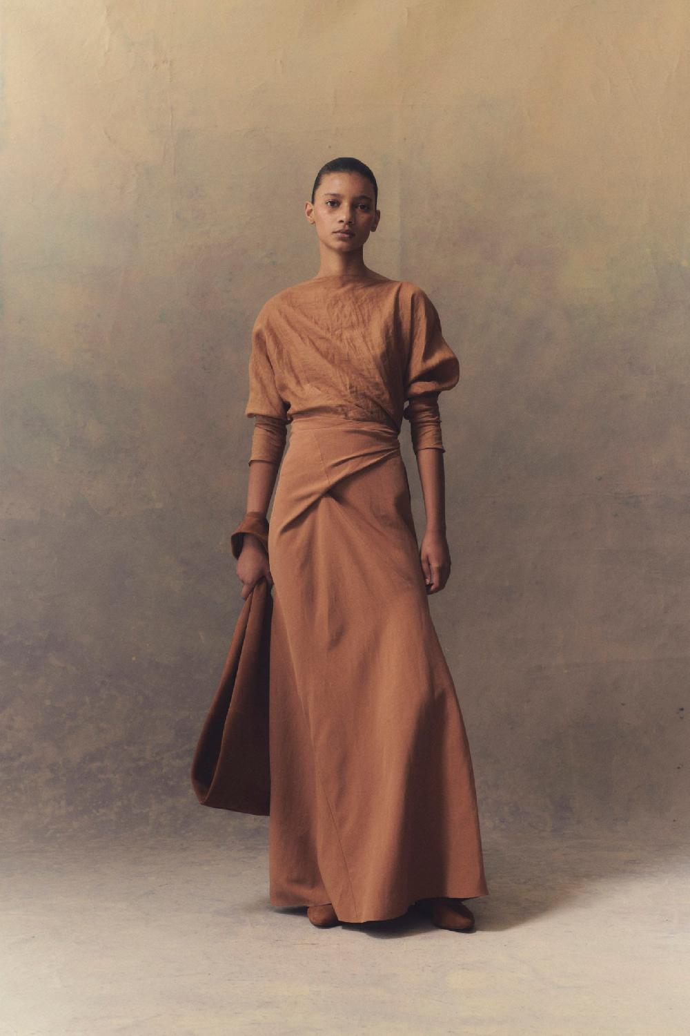 Cortana Pune Top En Ramio Terracota