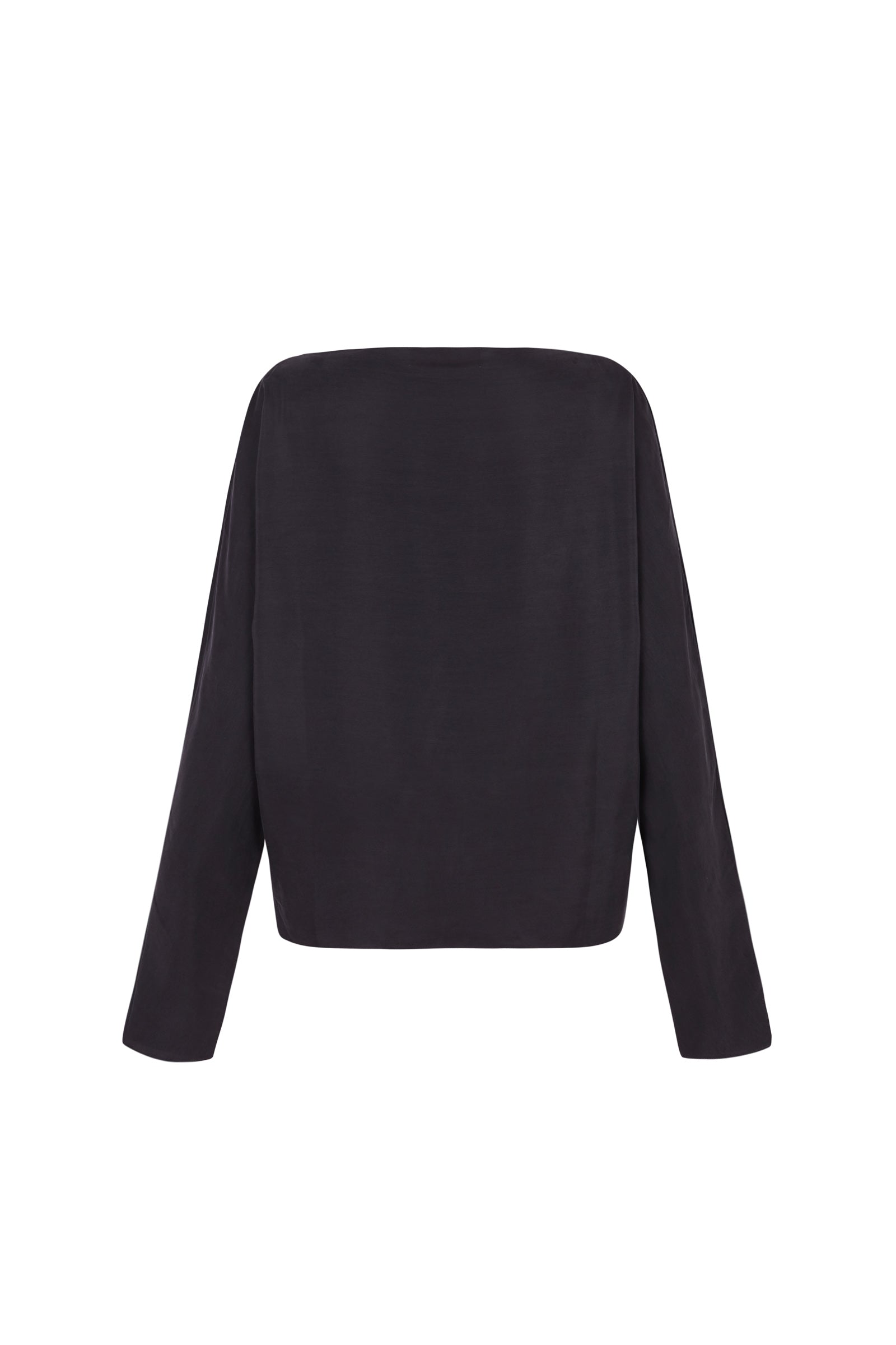 Cortana Pune Top En Seda Gris Humo