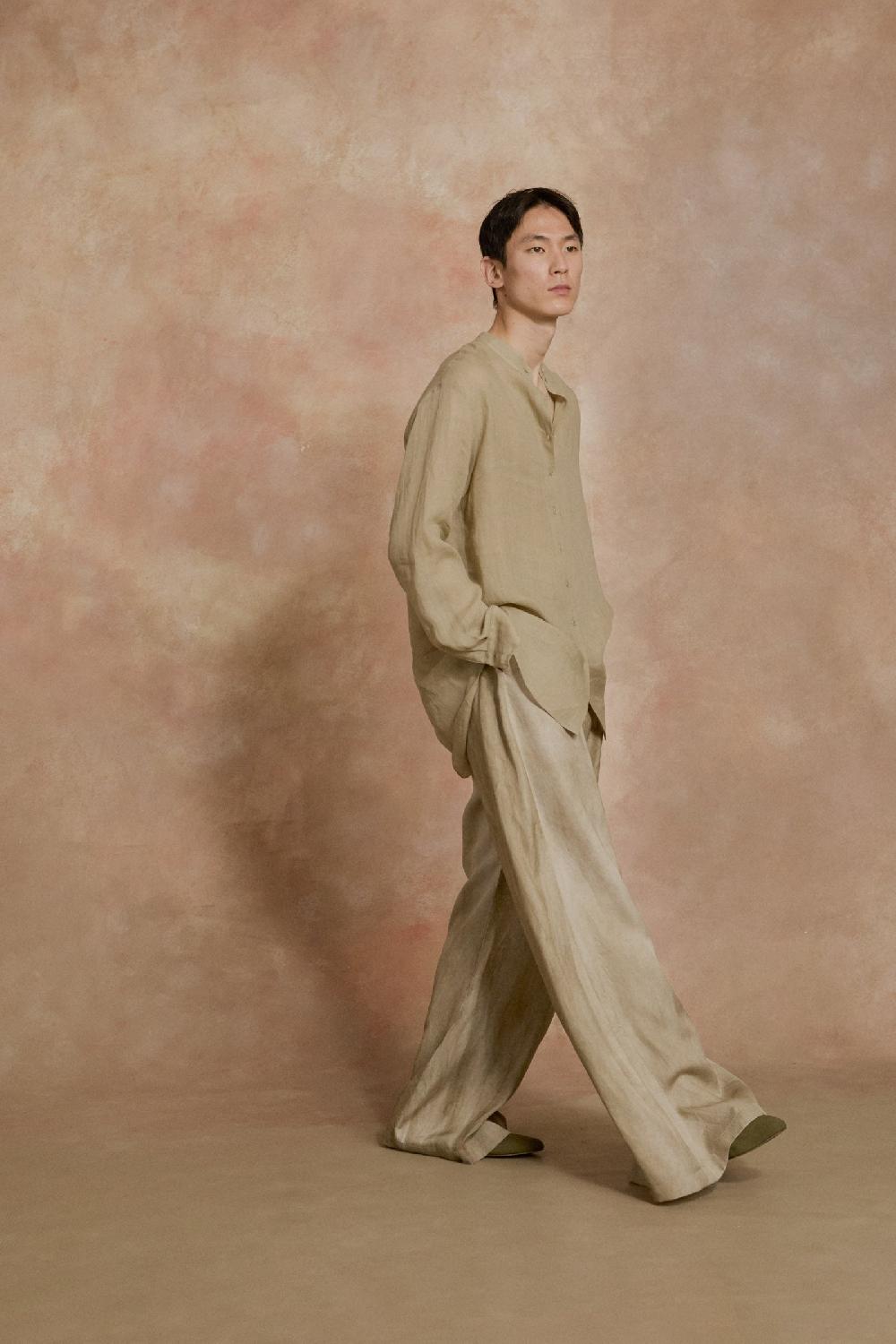 Cortana Raoul Camisa De Ramio Verde Salvia