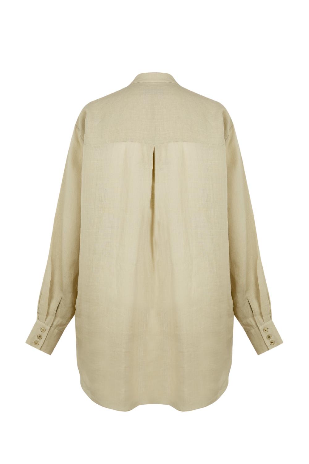 Cortana Raoul Camisa En Ramio Gris Claro