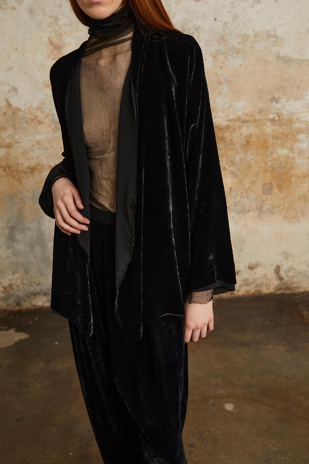 Cortana Roisin Pantalon En Terciopelo Negro