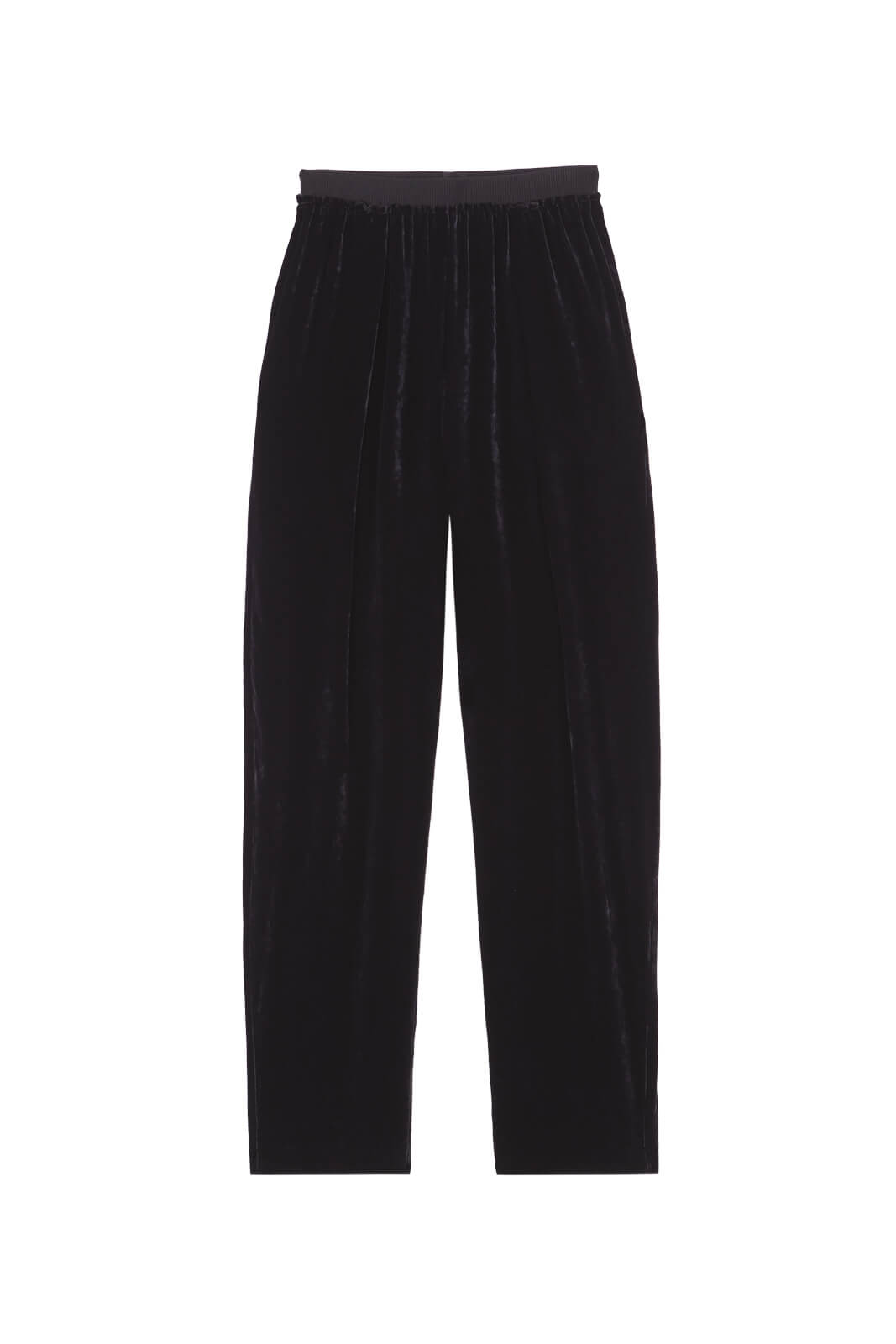 Cortana Roisin pantalon en terciopelo negro