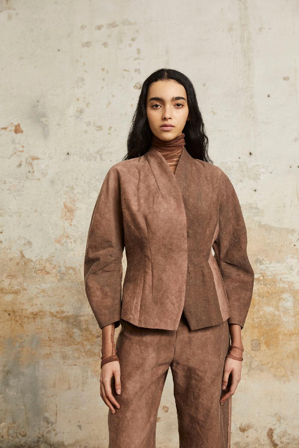 Cortana Ruth Chaqueta Entallada Fade Clay