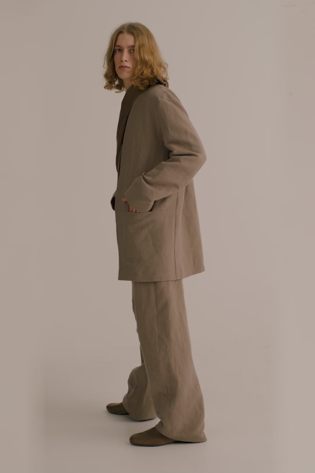 Cortana Ruwen Pantalon De Talle Alto Gris