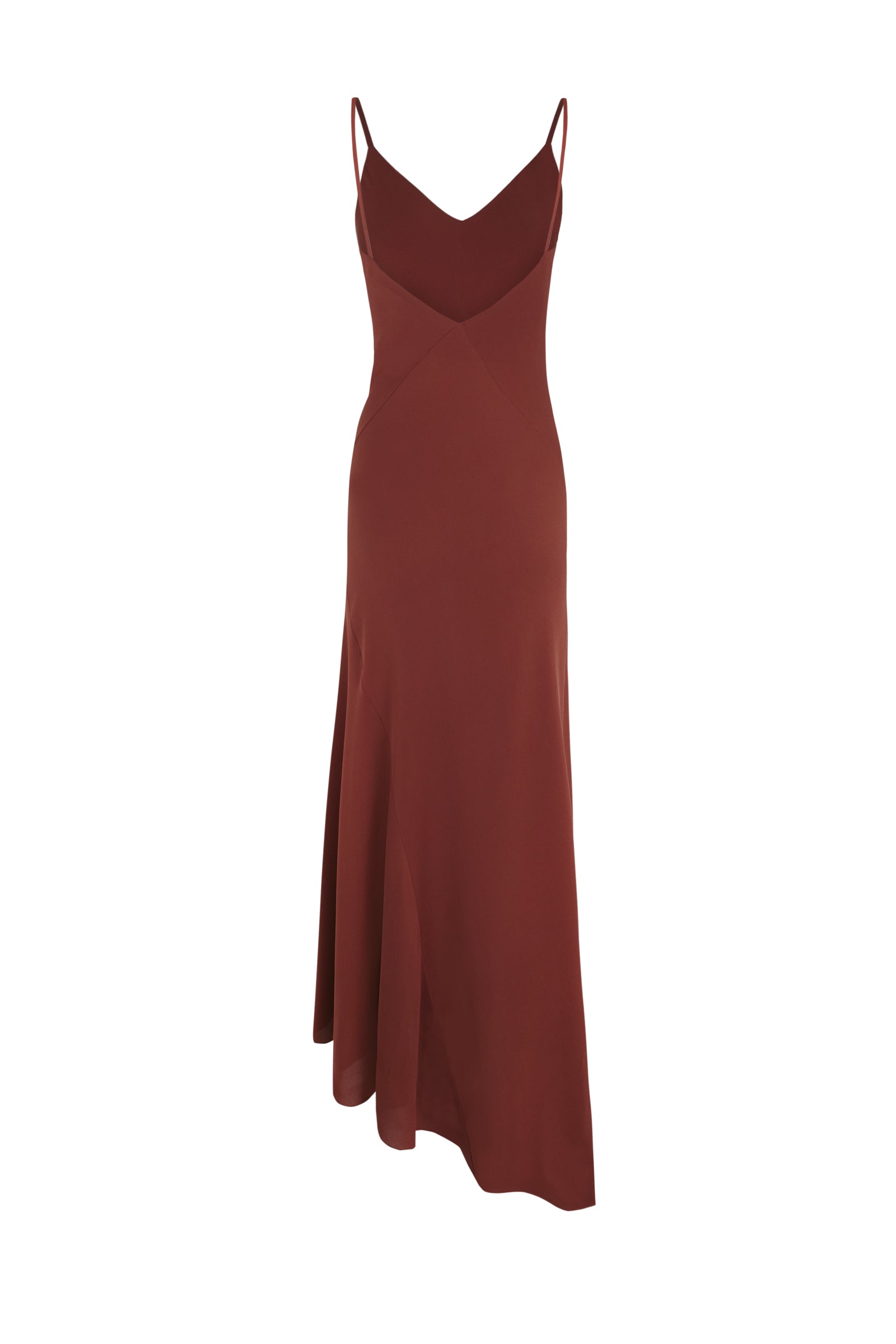 Cortana Sabrina Vestido En Seda Stretch Garnet