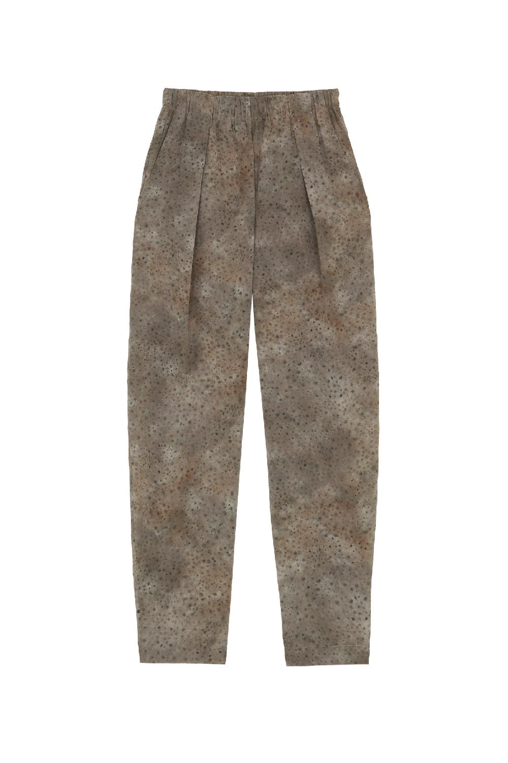 Cortana Selenita pantalon en seda dejavu print