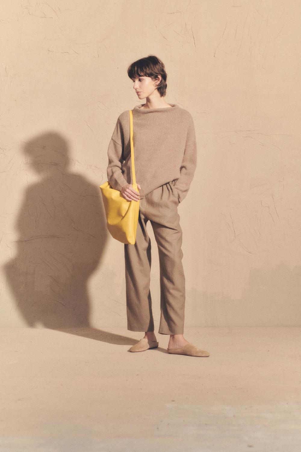 Cortana Selma Pantalón En Lana Virgen Visón