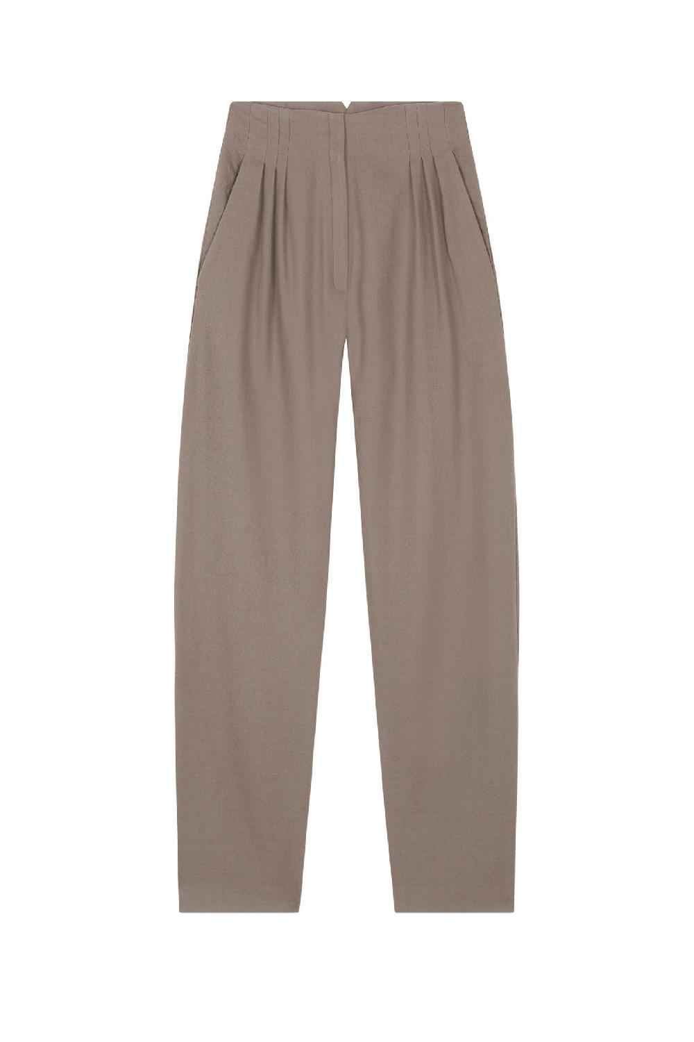 Cortana Selma pantalón en lana virgen visón