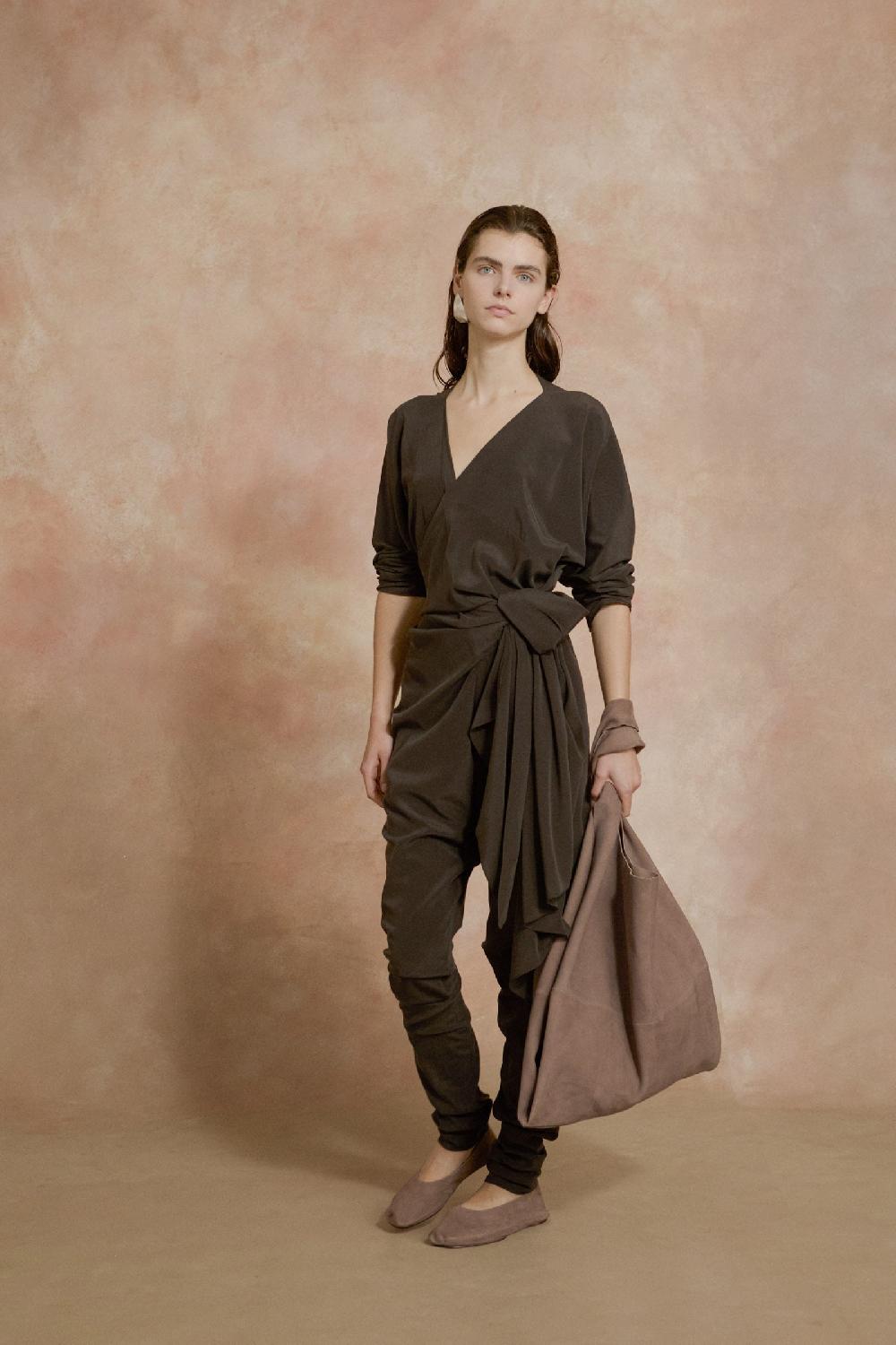 Cortana Serp Mono De Seda Stretch Grafito