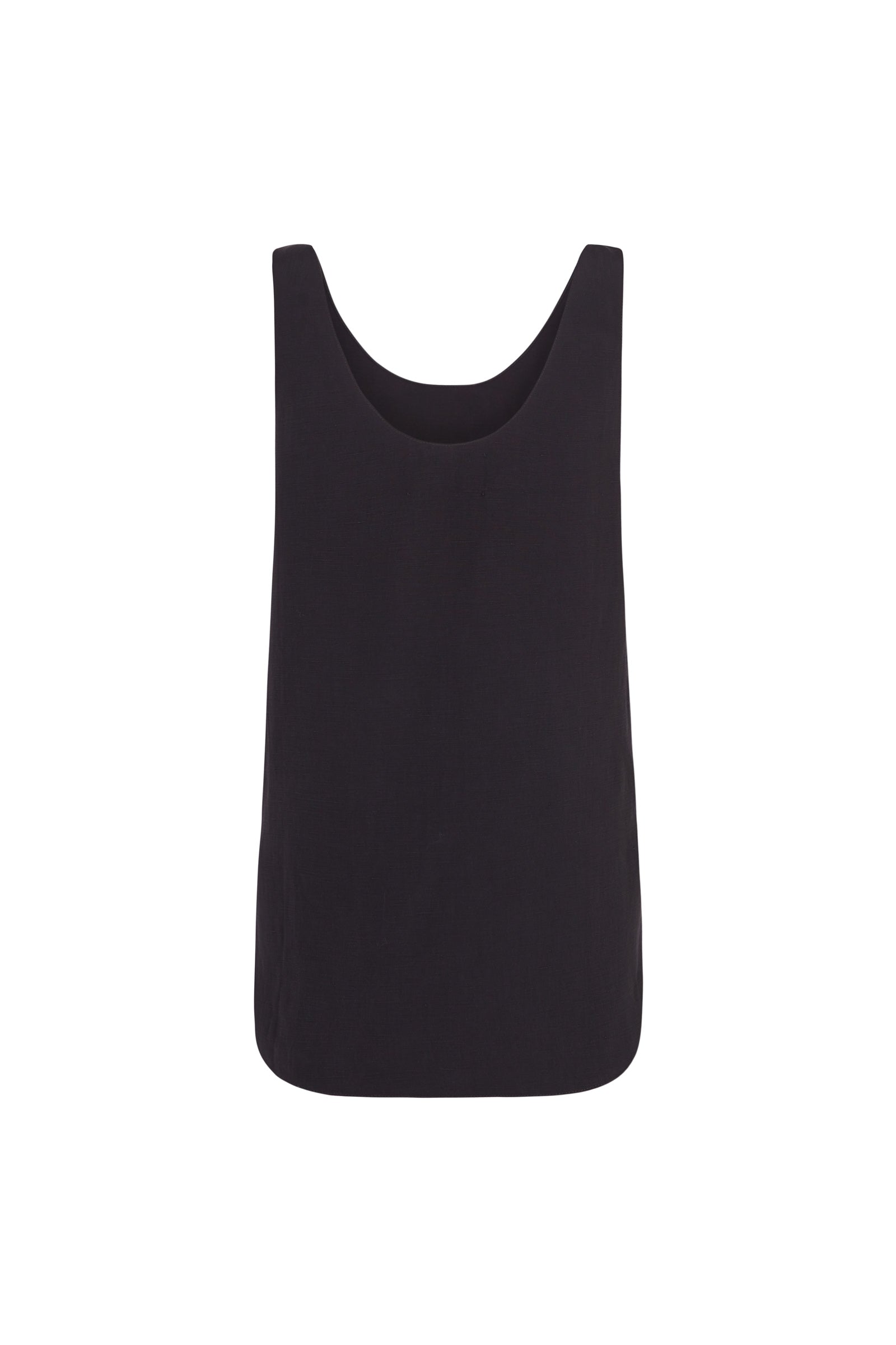 Cortana Simona Top En Lino Y Seda Gris Humo