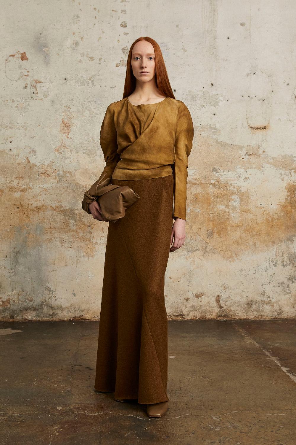 Cortana Sparkle Top De Seda Habotai Lila Maltinto