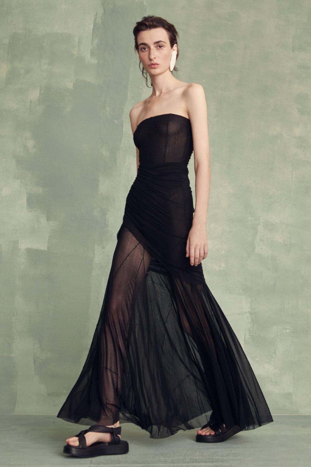 Cortana Suro Sandalia En Cuero Negro