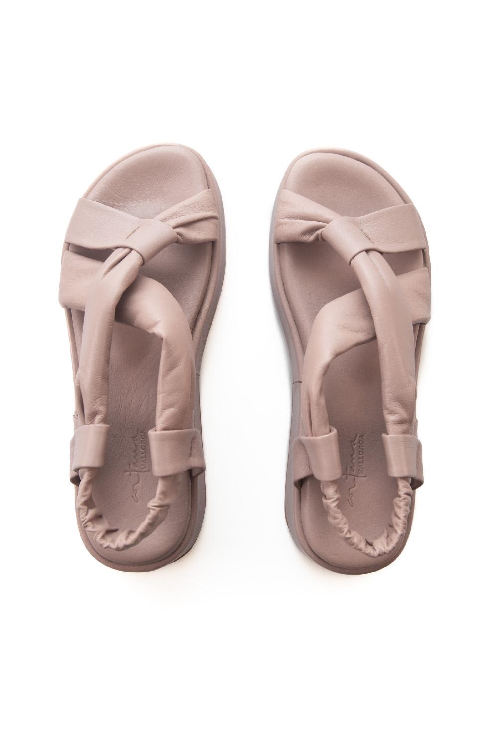 Cortana Suro Sandalia En Cuero Rosa