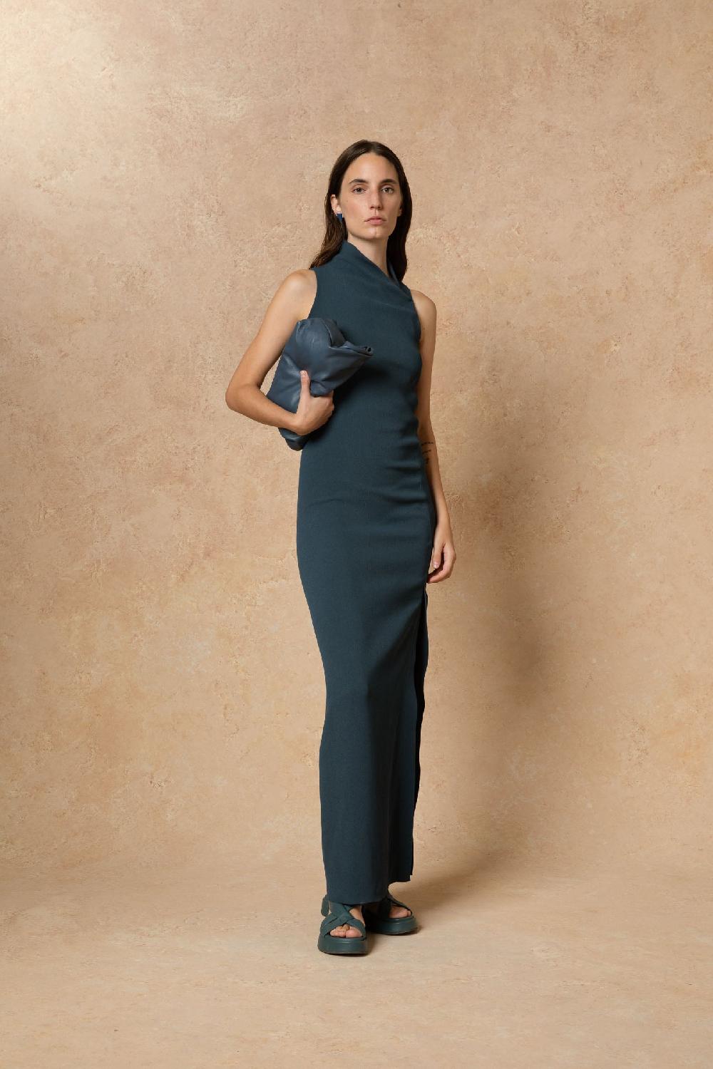 Cortana Suro Sandalia Plana En Verde Océano