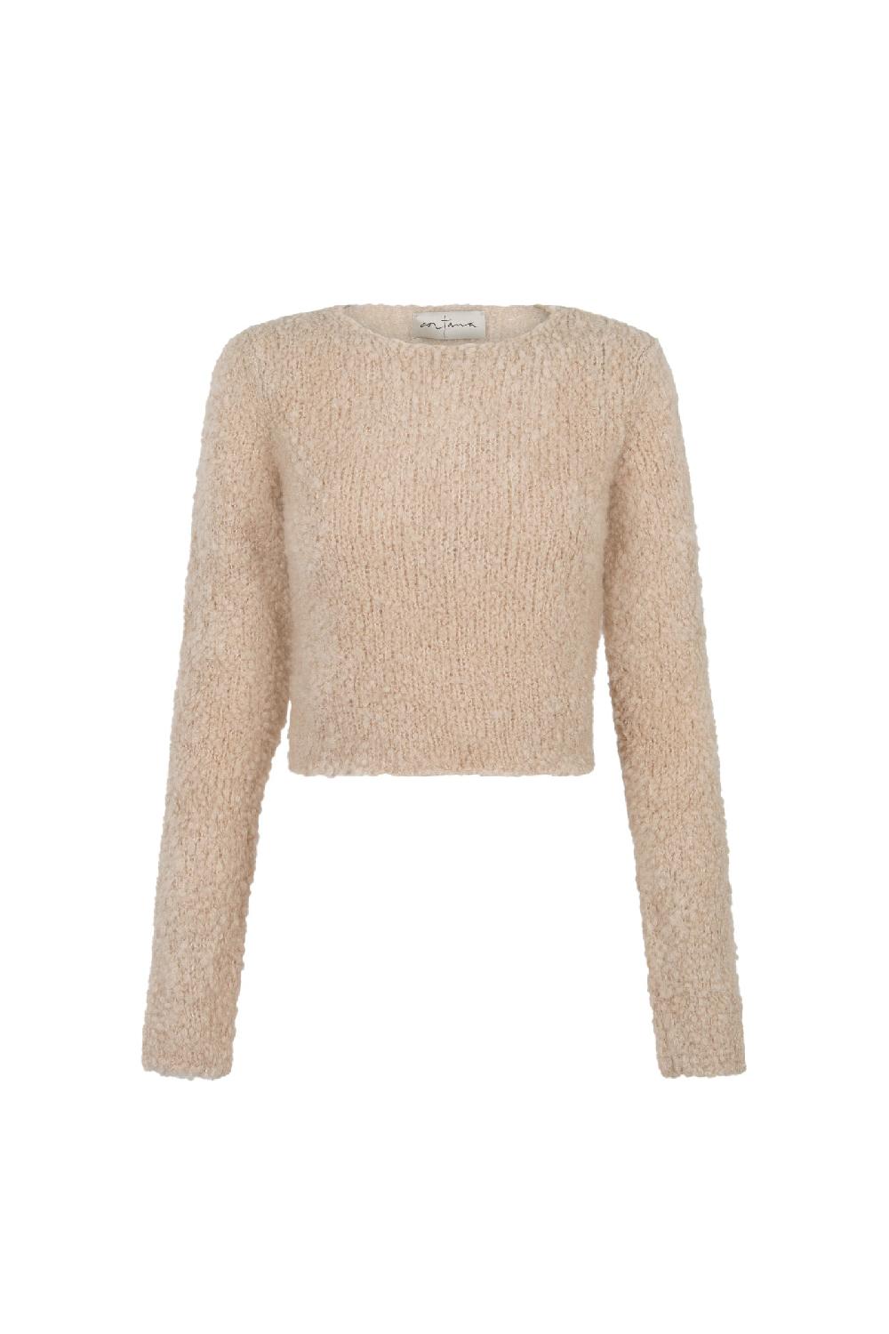 Cortana Tender jersey en baby camel y seda beige