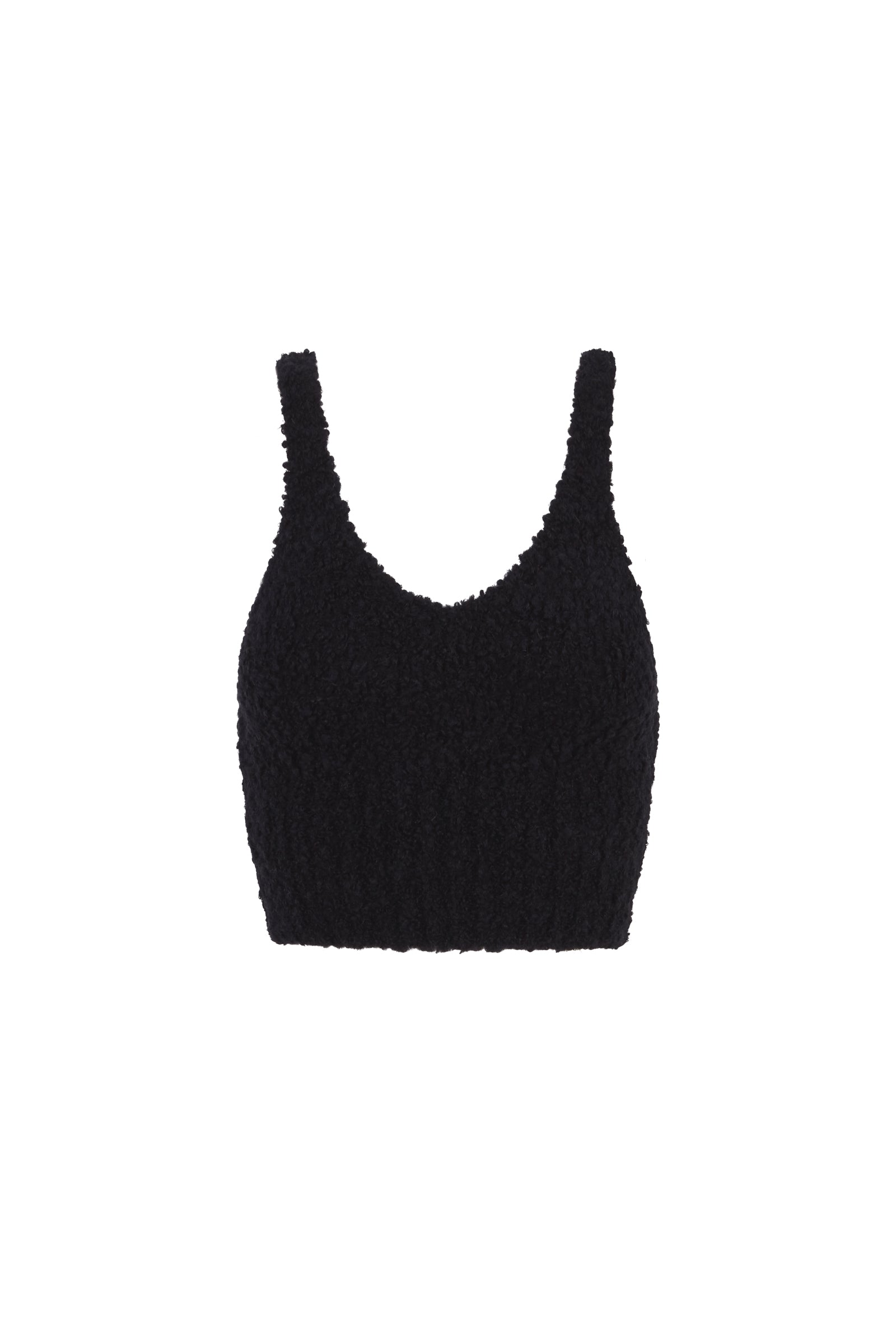 Cortana Tender Top En Baby Camel Y Seda Negra