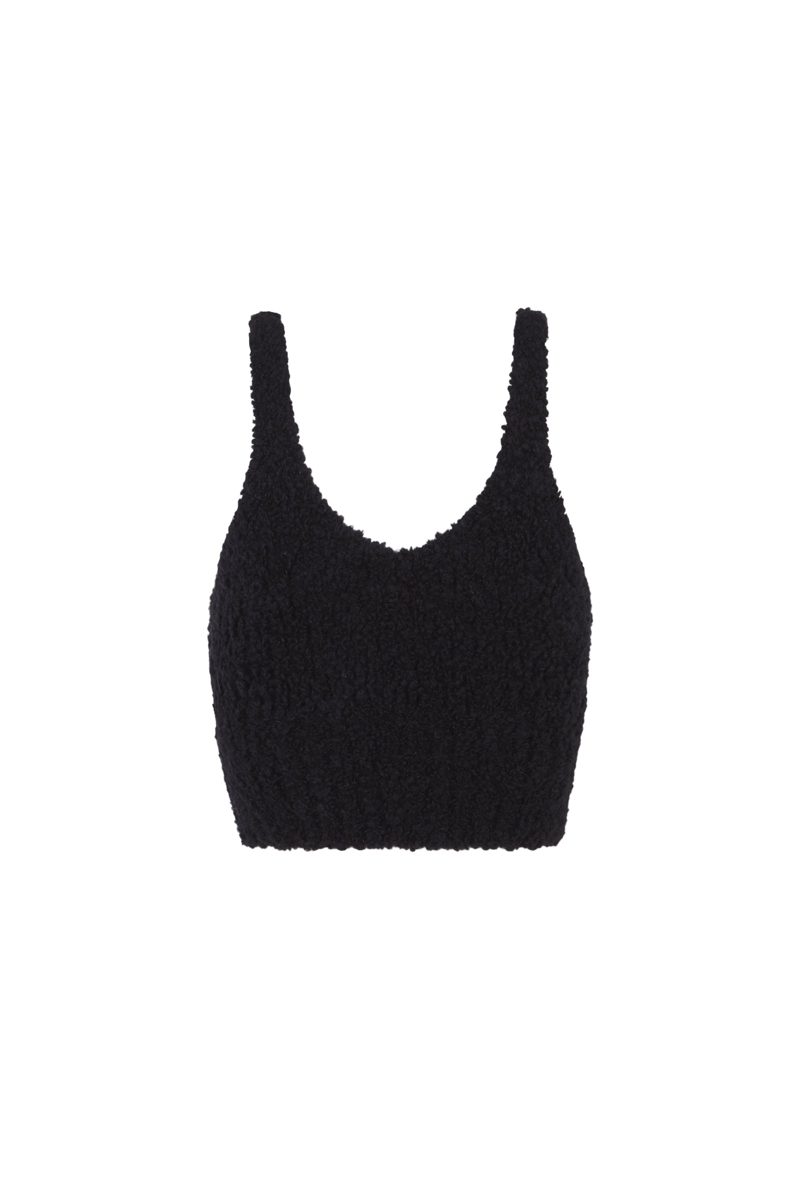 Cortana Tender top en baby camel y seda negra