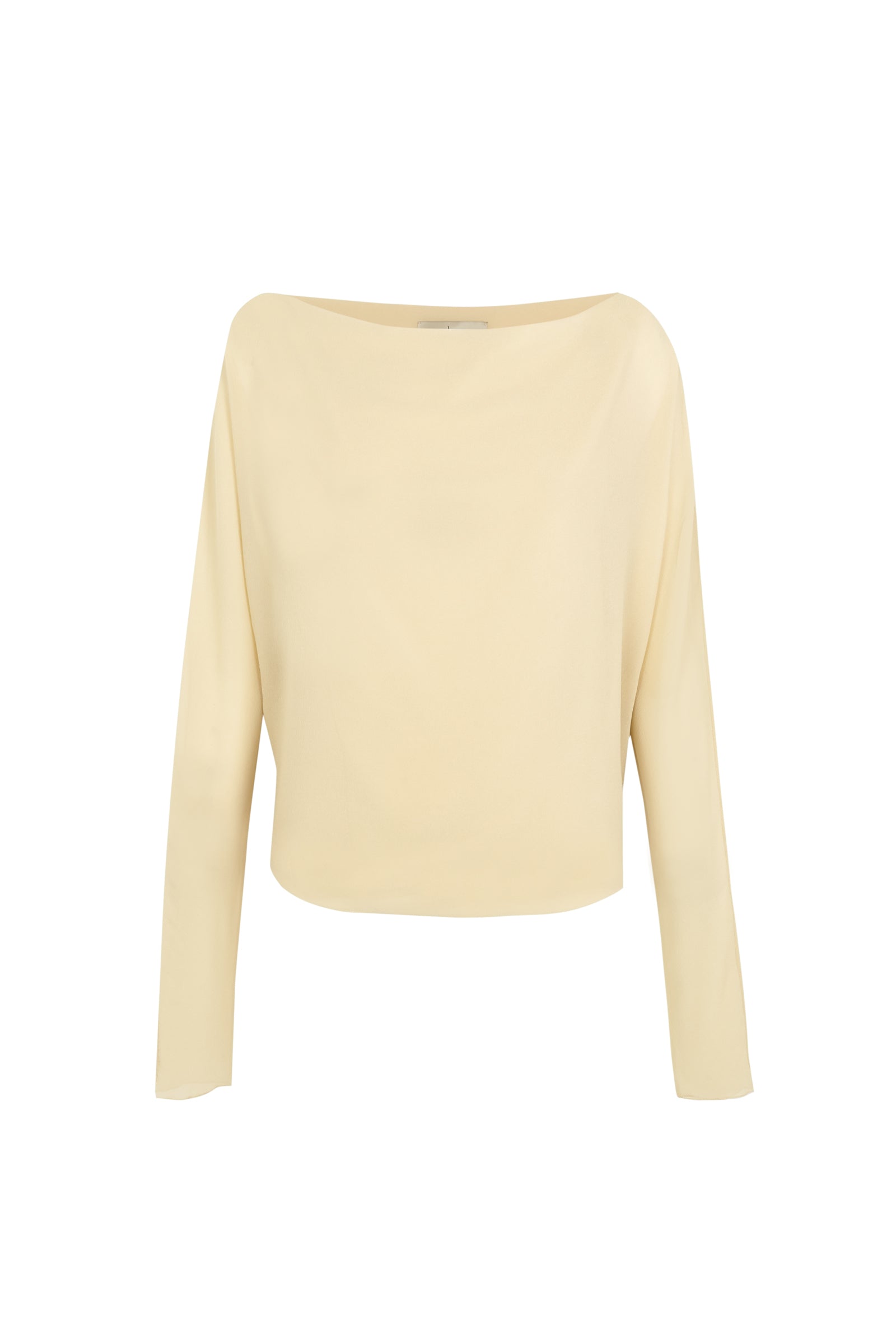 Cortana Trouble top de seda beige