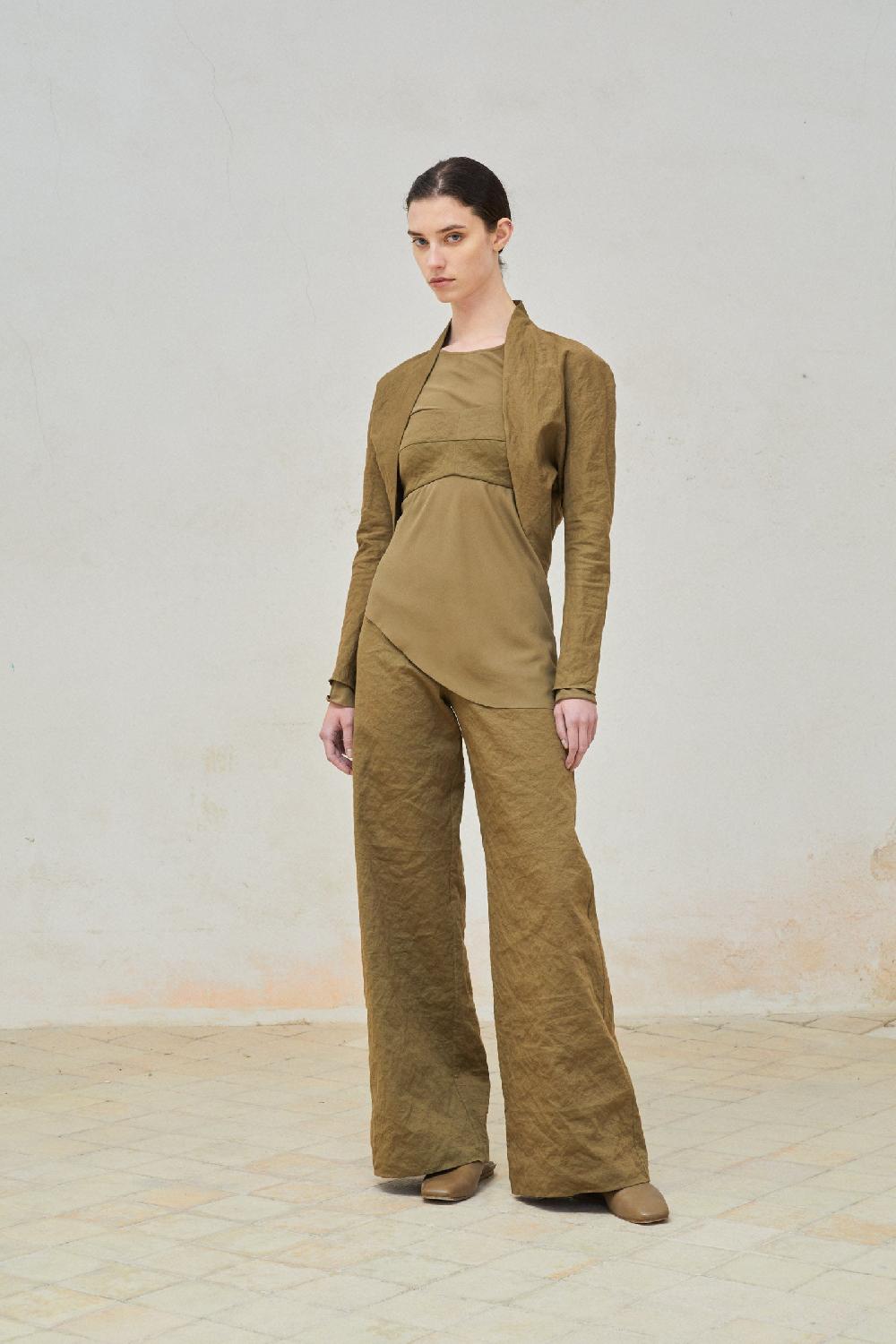 Cortana Turmalina Top Bustier Kaki