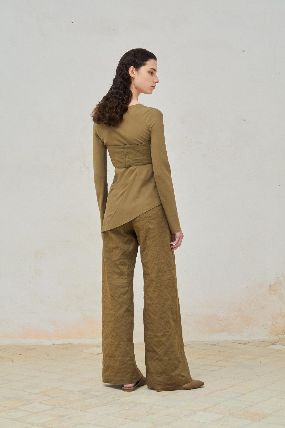 Cortana Turmalina Top Bustier Kaki