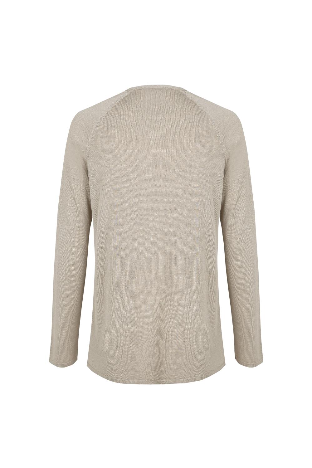 Cortana Tussa Cardigan De Punto De Seda Nacar