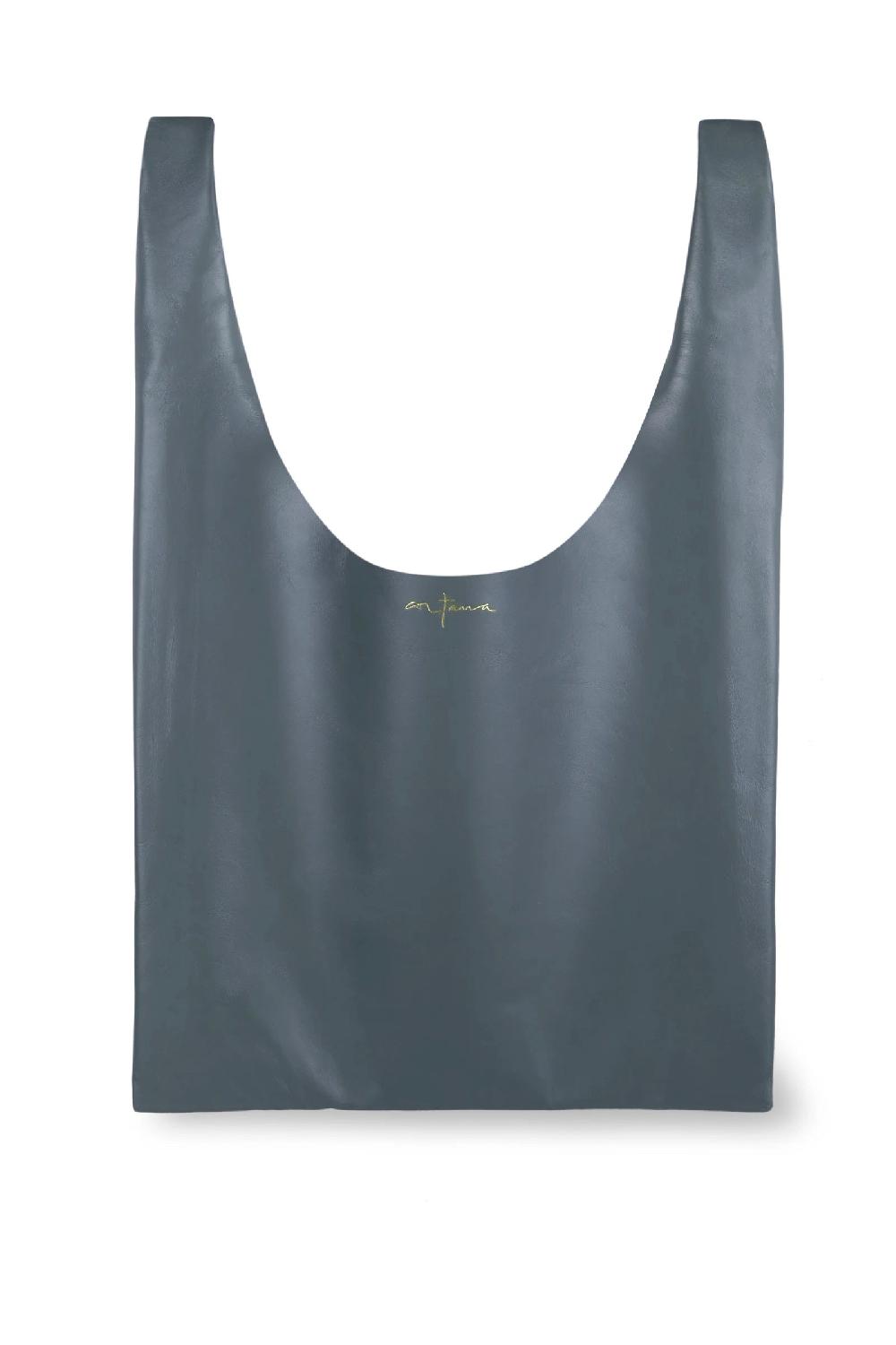 Cortana U S bolso pequeño en cuero gris antracita