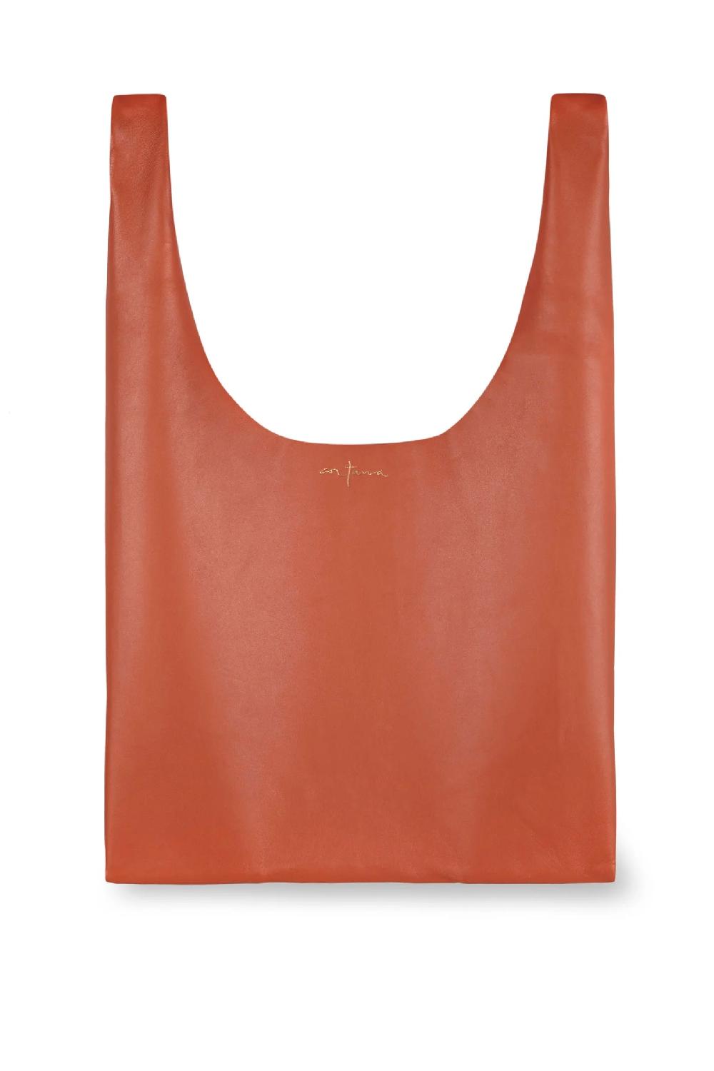 Cortana U S bolso pequeño en cuero naranja