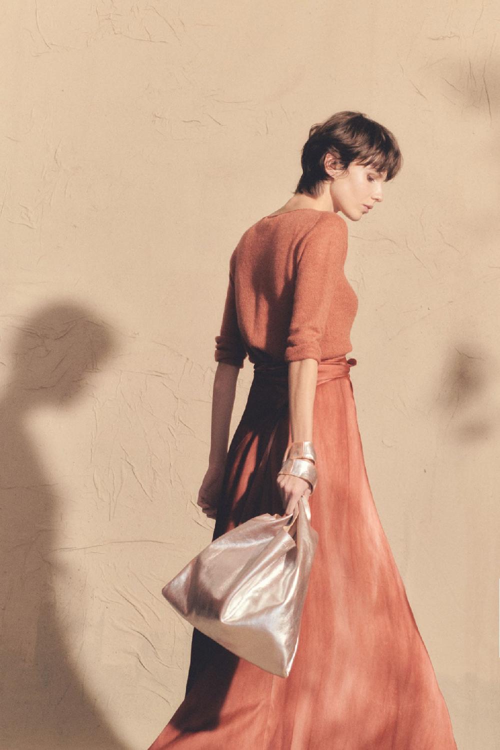 Cortana U S Bolso Pequeño En Cuero Plata