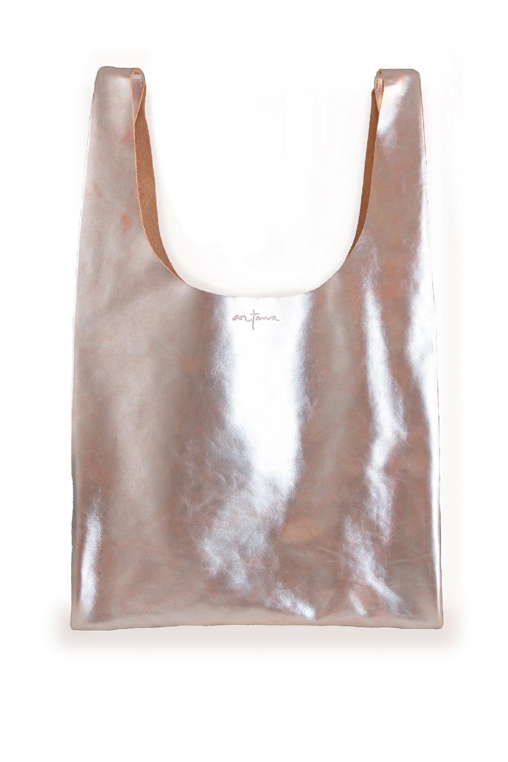 Cortana U S bolso pequeño en cuero plata