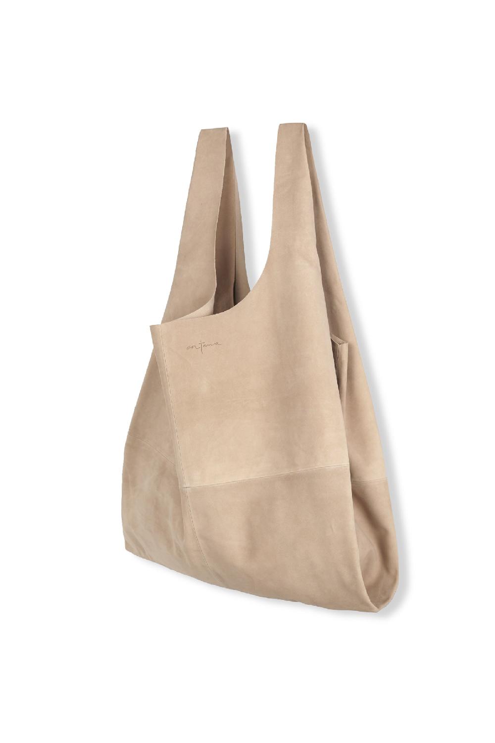 Cortana U XL bolso de ante beige
