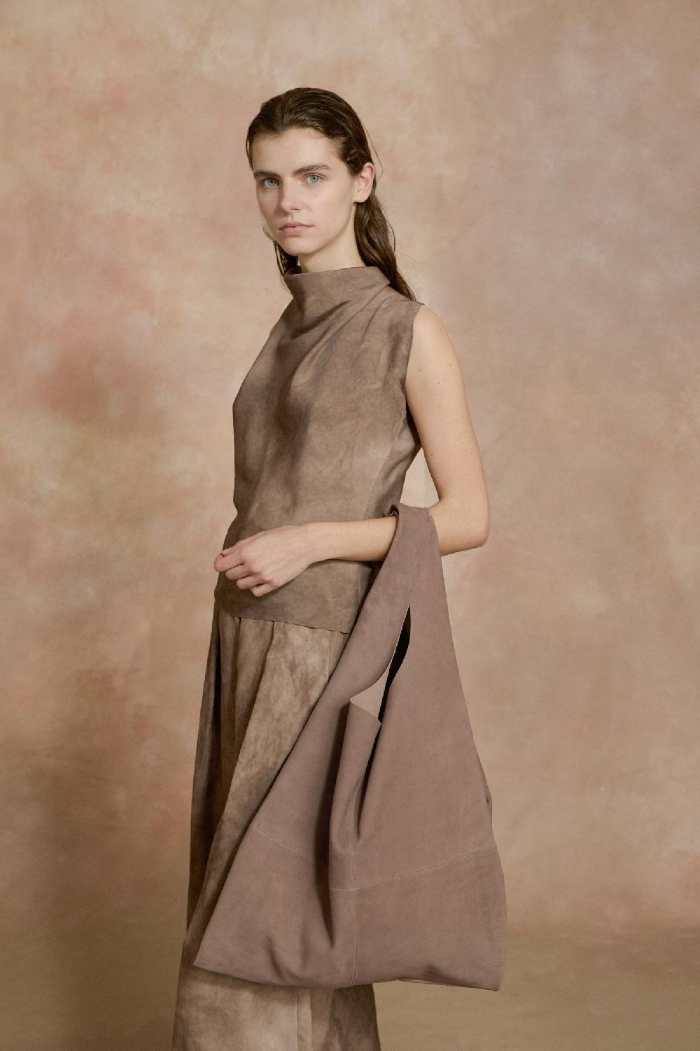 Cortana U XL Bolso De Ante Cacao