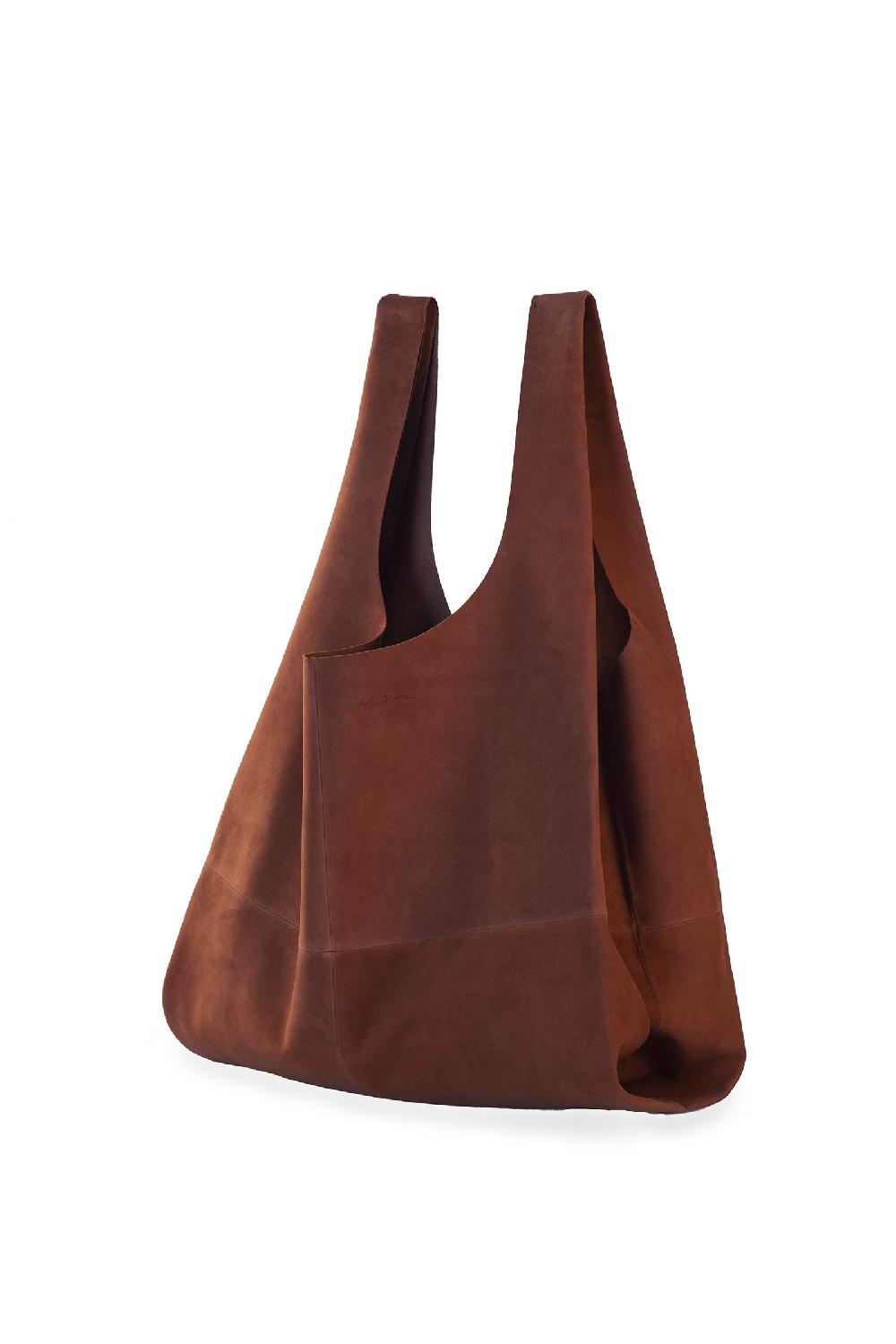 Cortana U XL bolso en ante tabaco