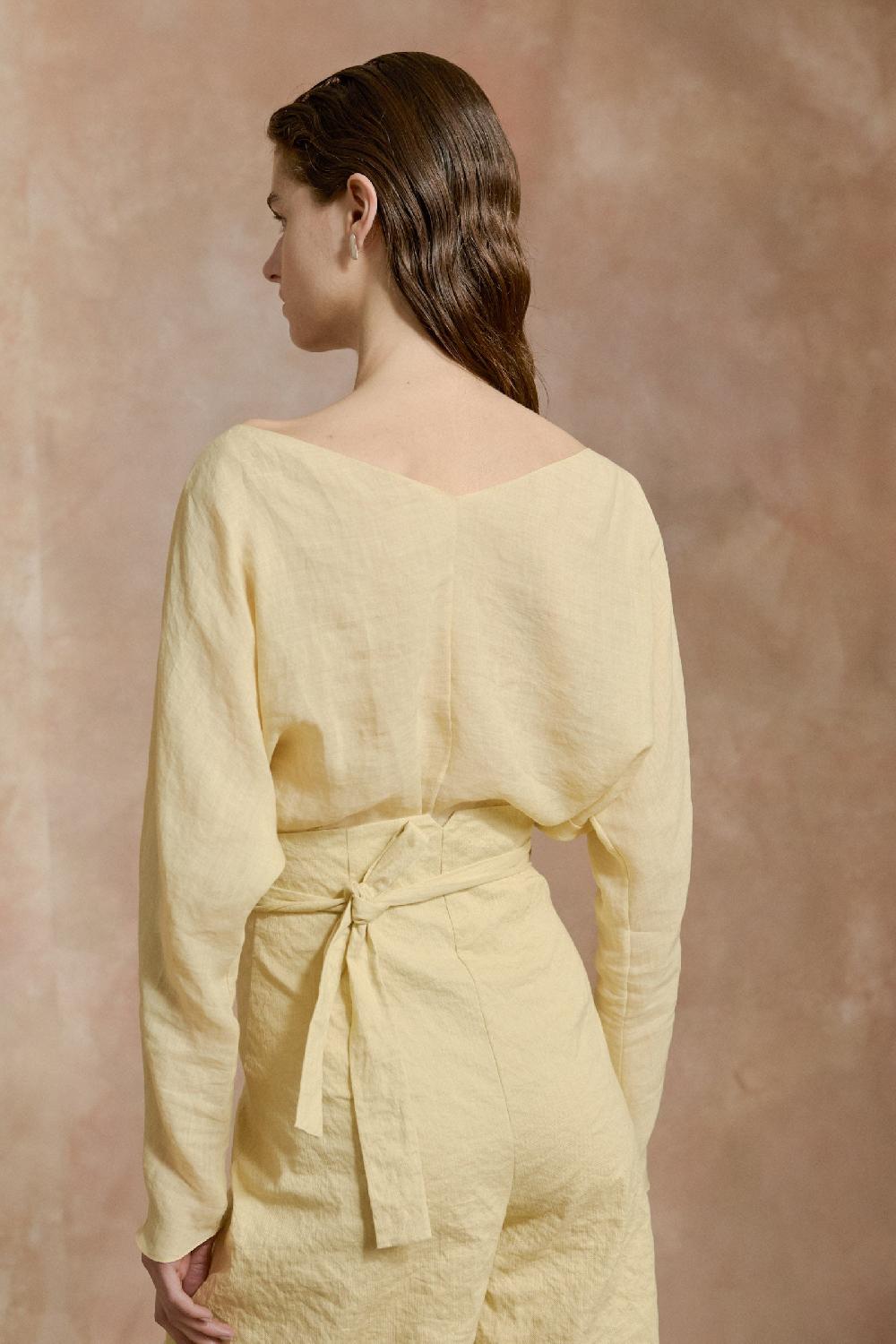 Cortana Yo Top De Ramio Amarillo Claro