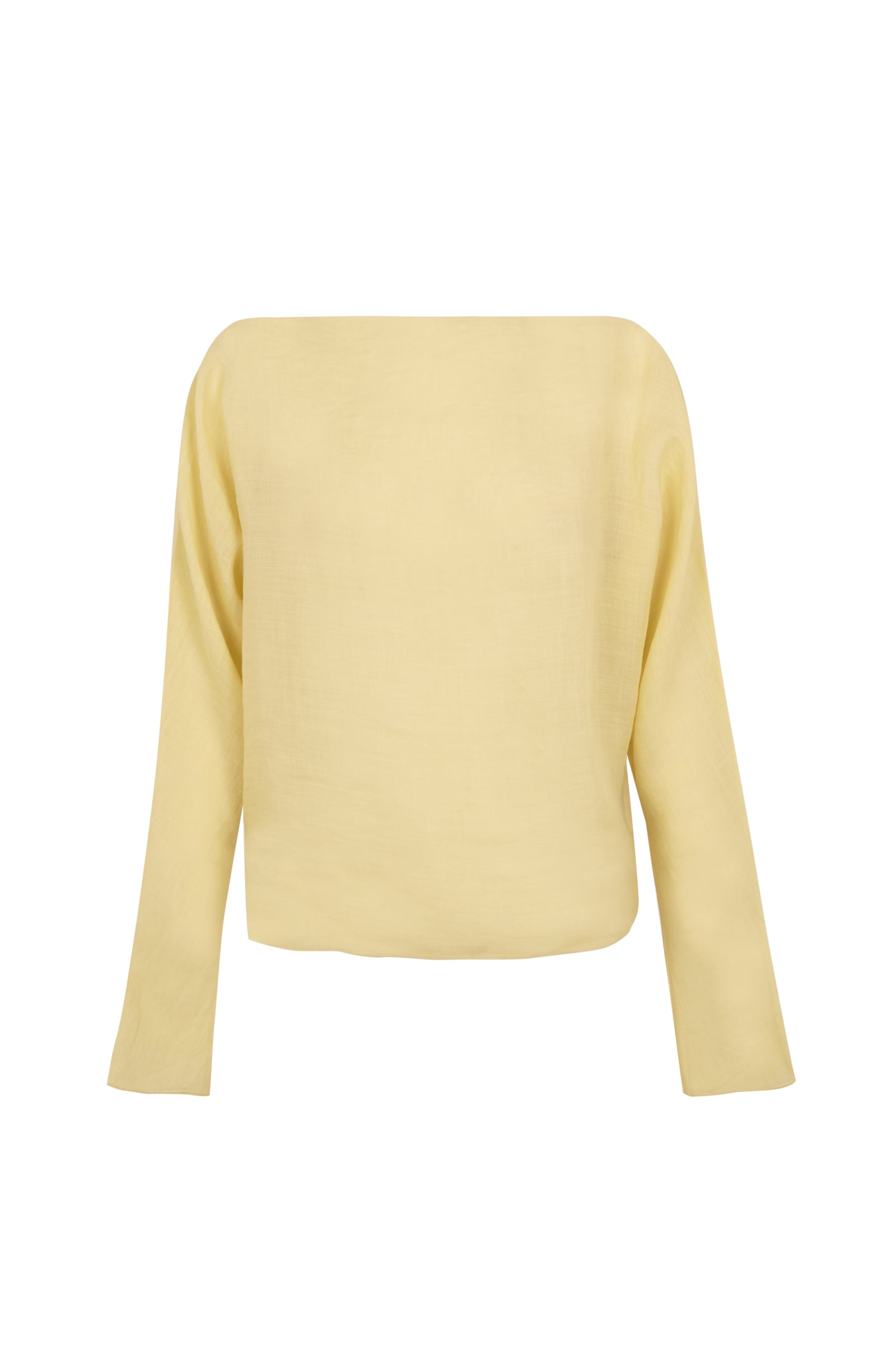 Cortana Yo top de ramio amarillo claro