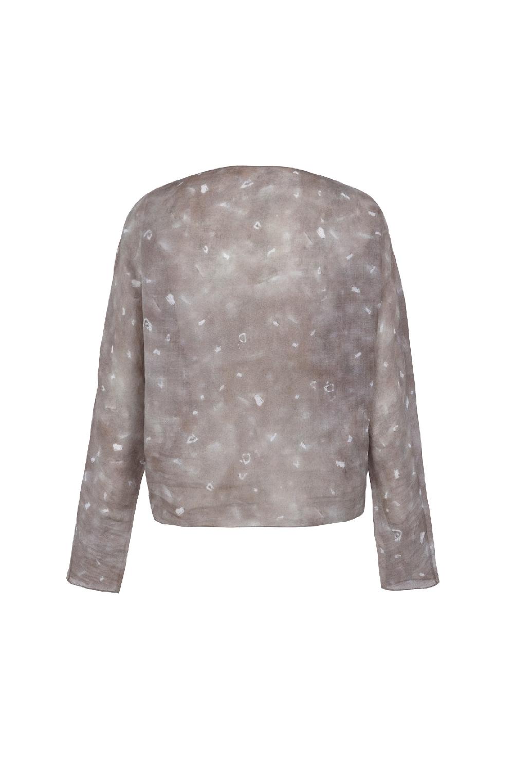 Cortana Yo top de ramio ayaz print