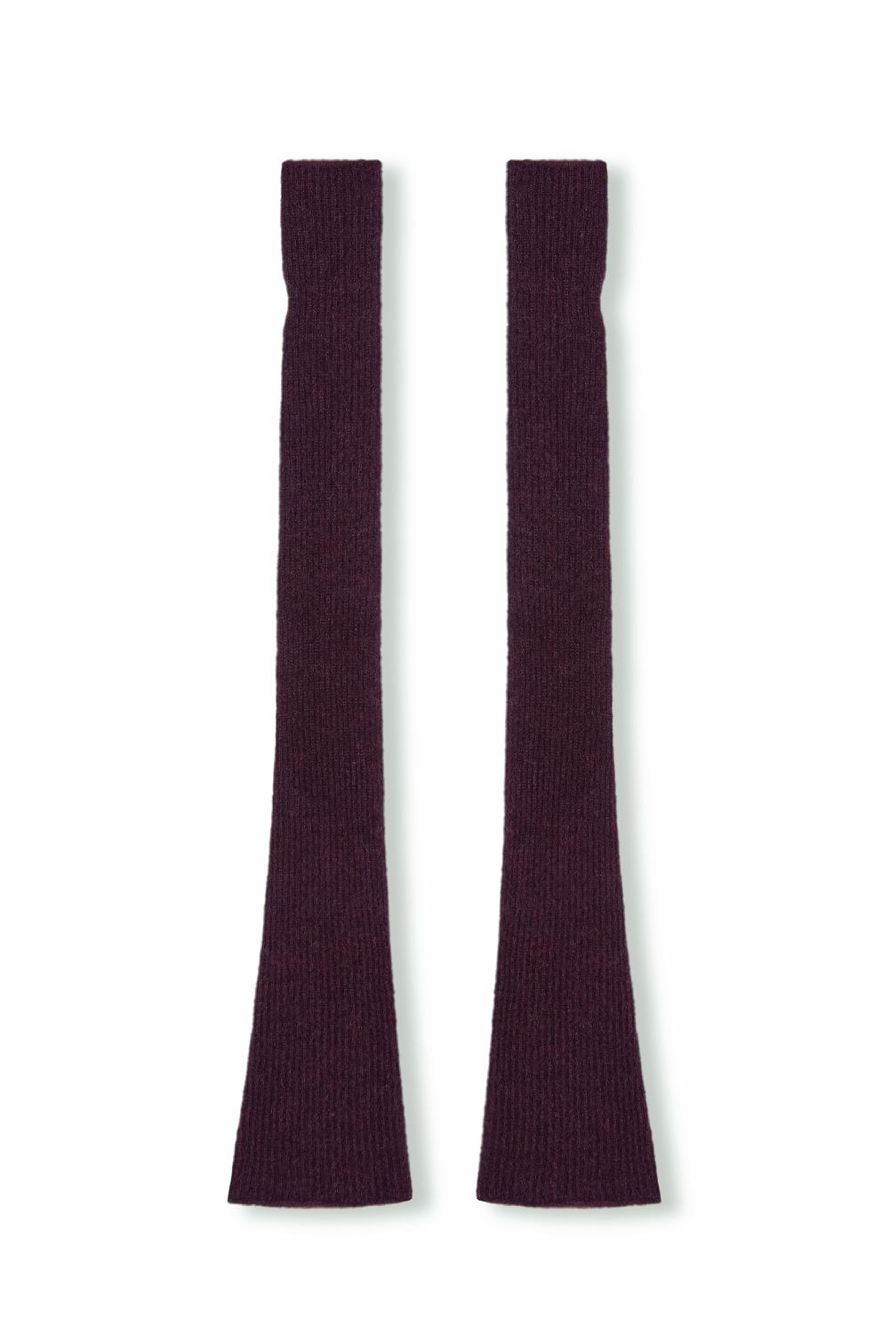 Cortana Zakia Manguitos En Baby Alpaca Burdeos