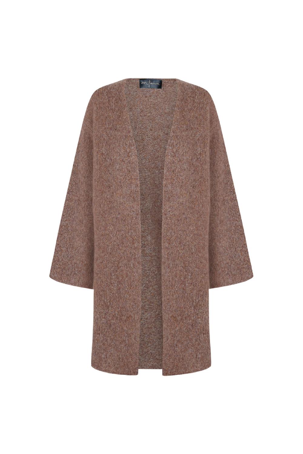 Cortana Dan chaqueta melange en cachemir y seda rose