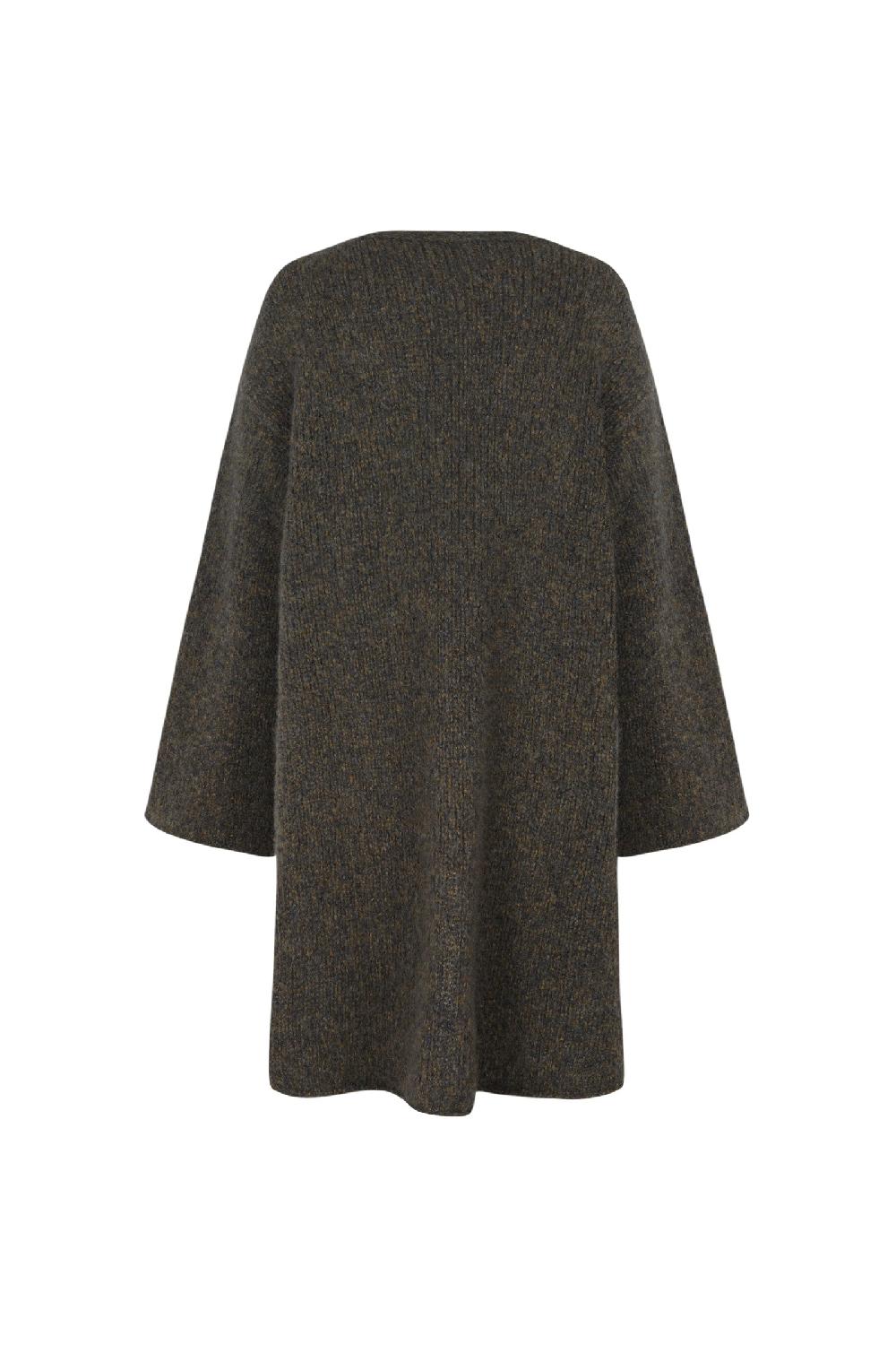 Cortana Dan Chaqueta Melange En Cachemir Y Seda Verde