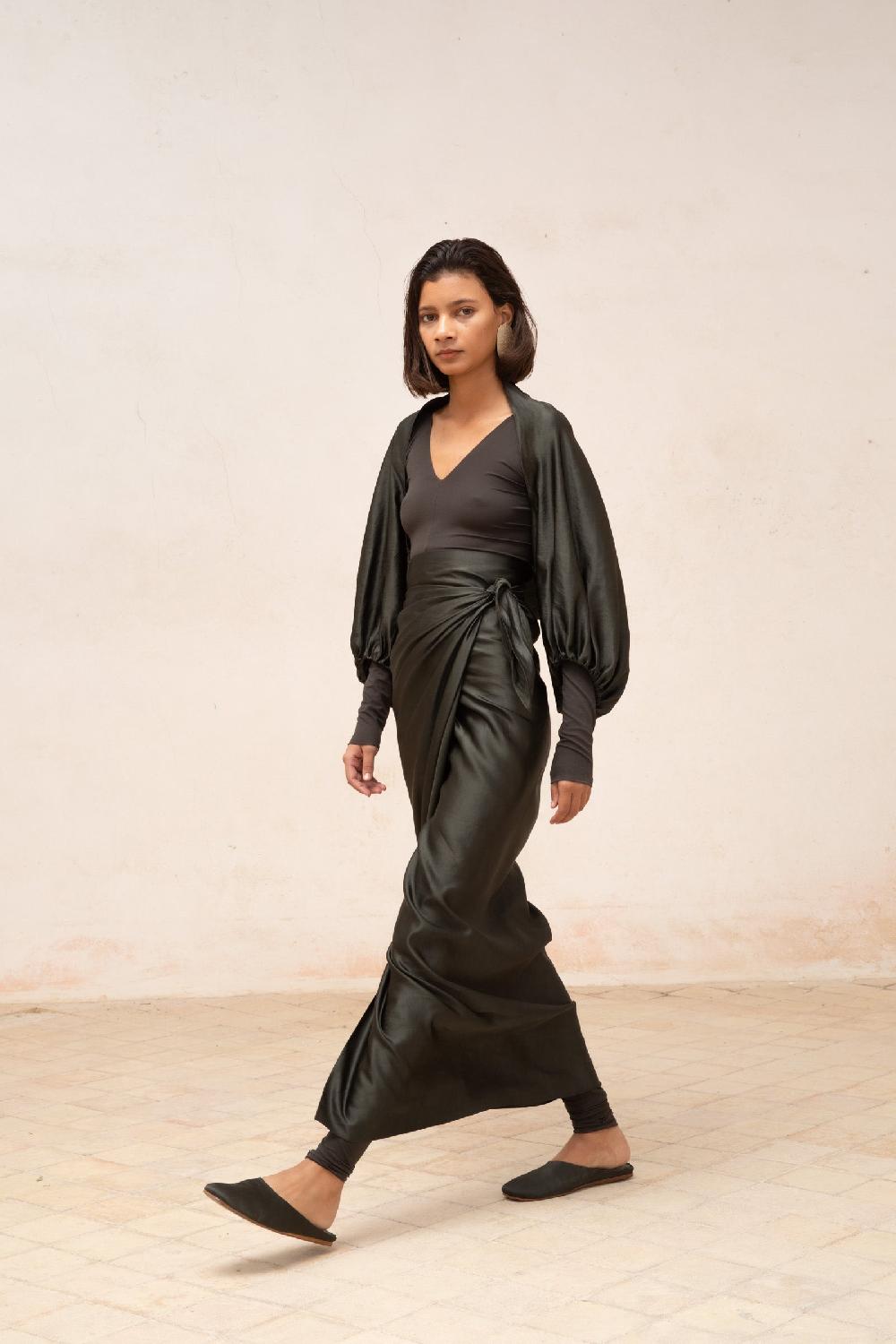 Cortana Glory Chaqueta Corta En Lino Y Viscosa Grafito