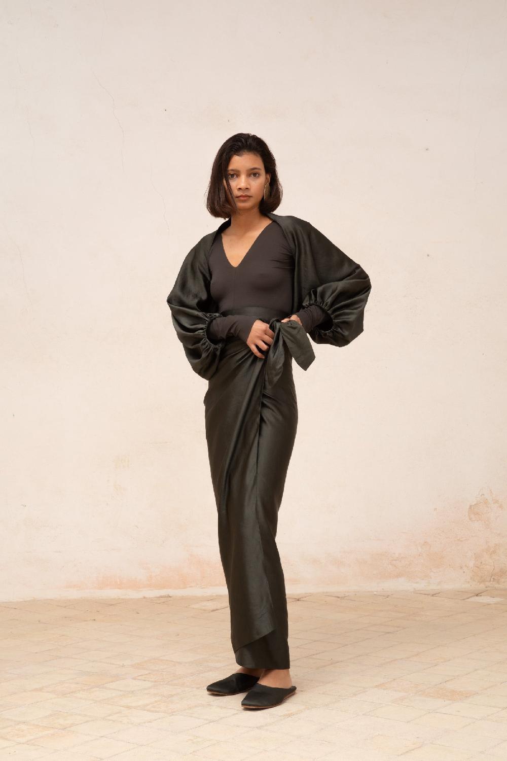 Cortana Glory Chaqueta Corta En Lino Y Viscosa Grafito