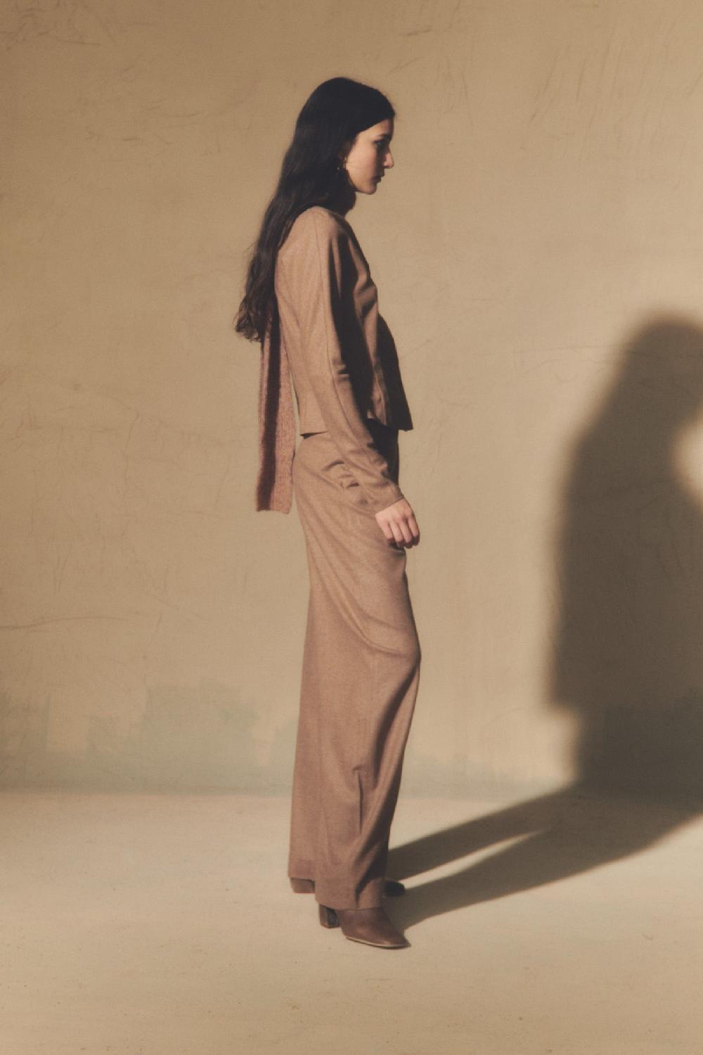 Cortana Lanna Chaqueta En Lana Virgen Y Cachemir Cappuccino