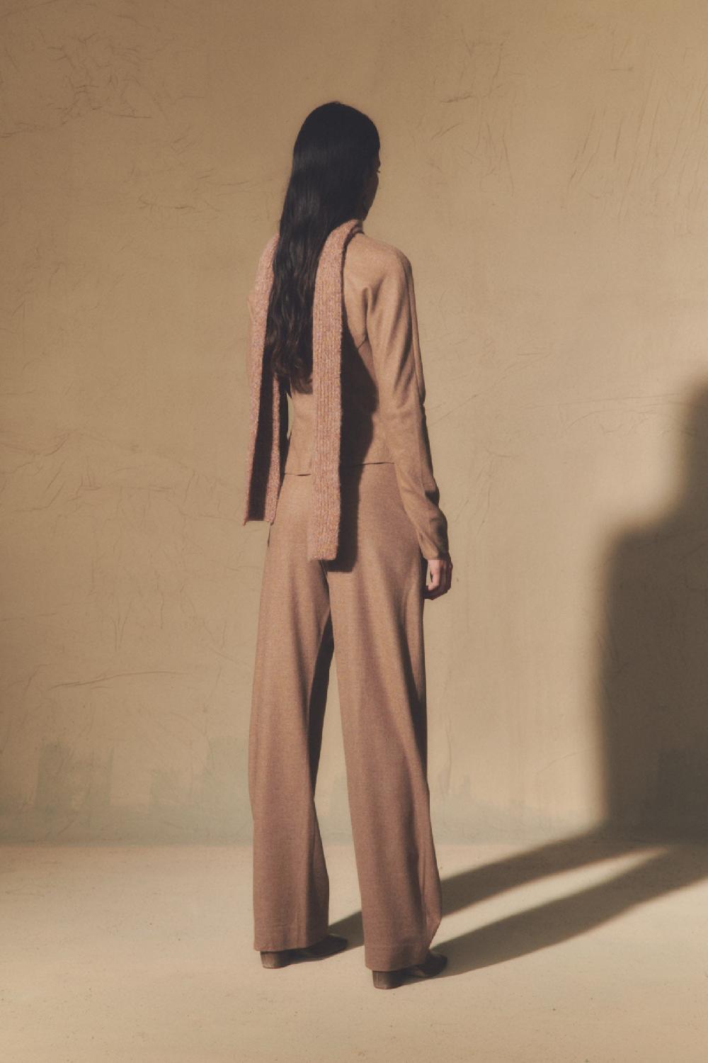 Cortana Lanna Chaqueta En Lana Virgen Y Cachemir Cappuccino